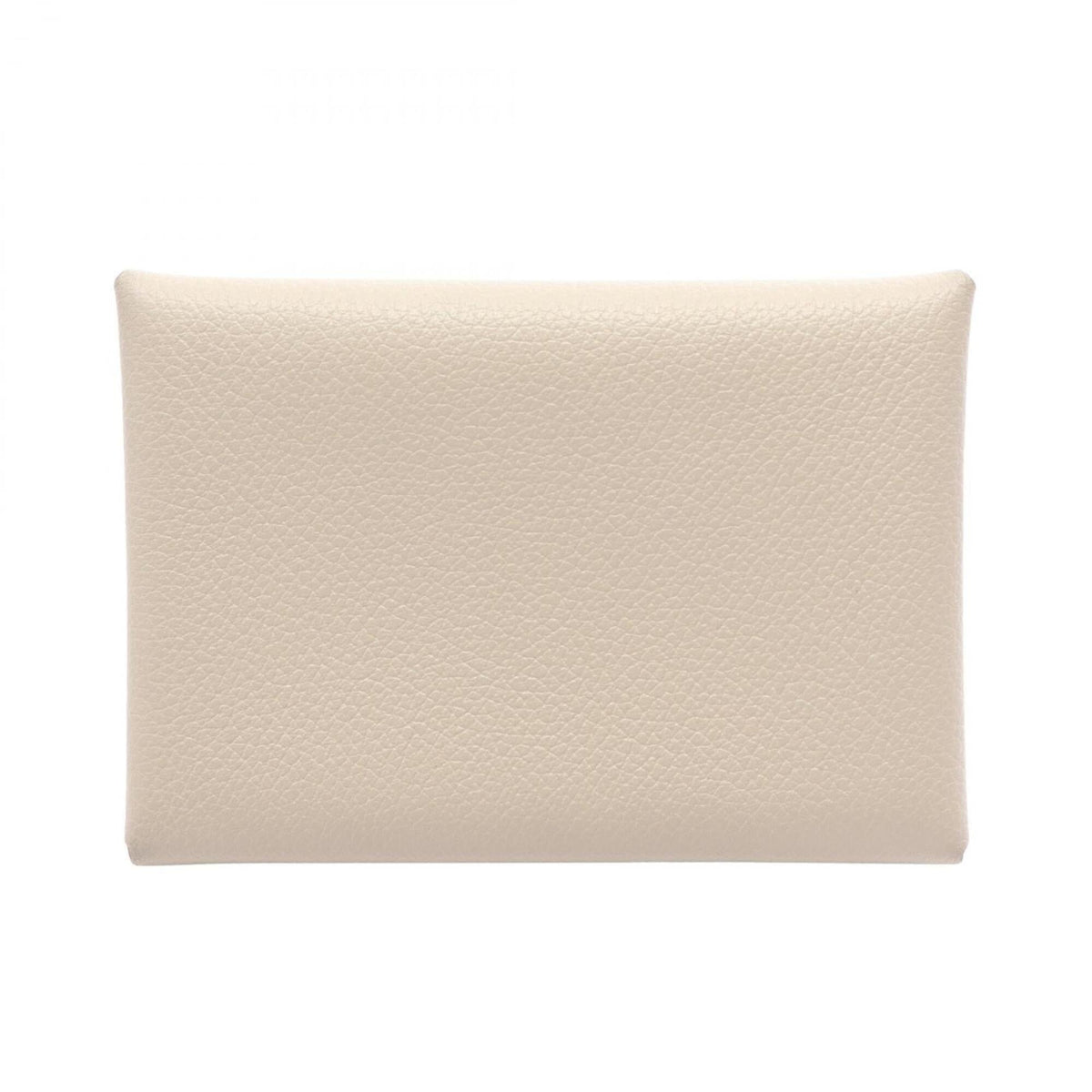 Hermes Ivory Evercalf Leather Coin Purse/Coin Case (Pre-Owned)
