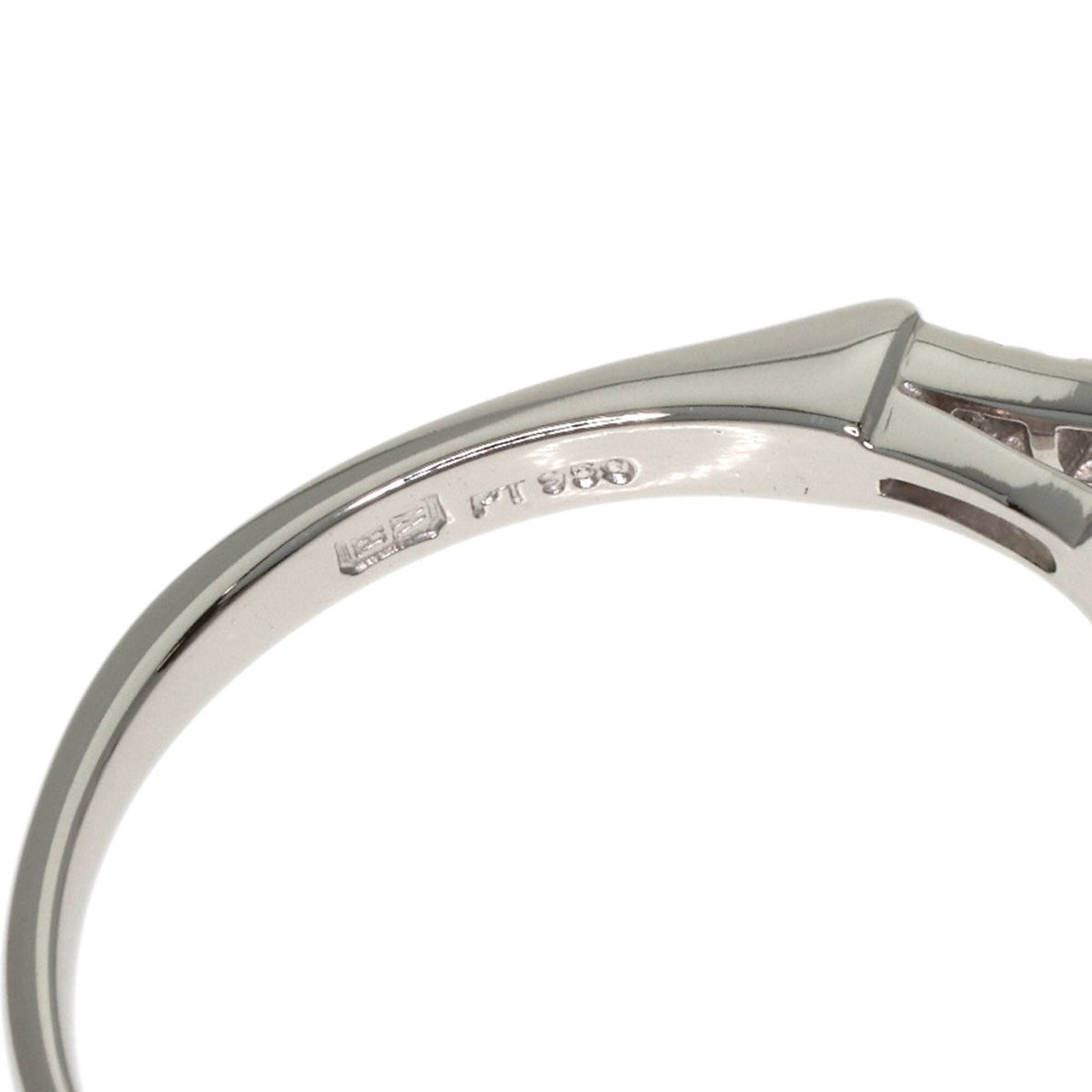 Harry Winston Silver Platinum 950 Anniversary Ring (Pre-Owned)
