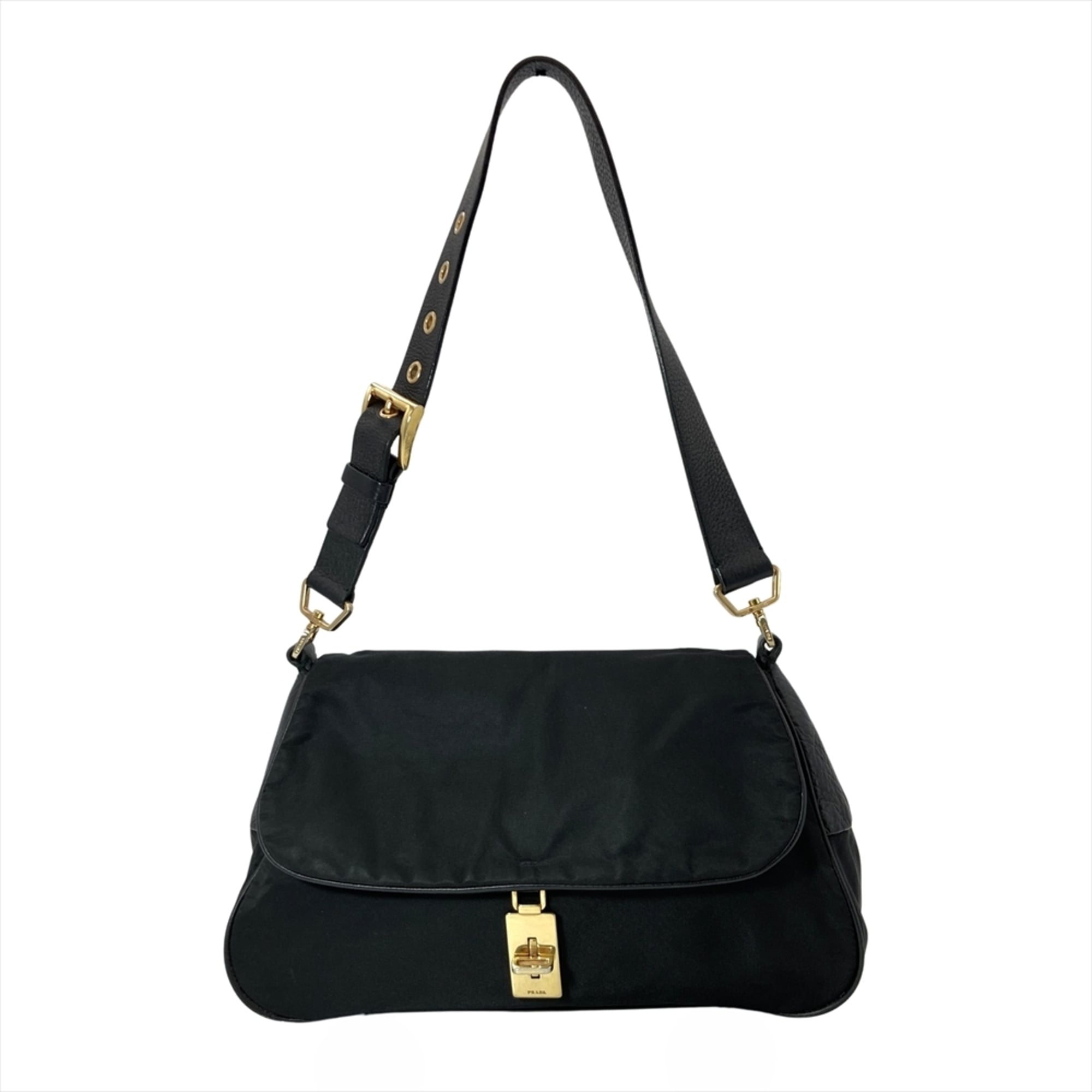 Prada Black Nylon Shoulder Bag (Pre-Owned)