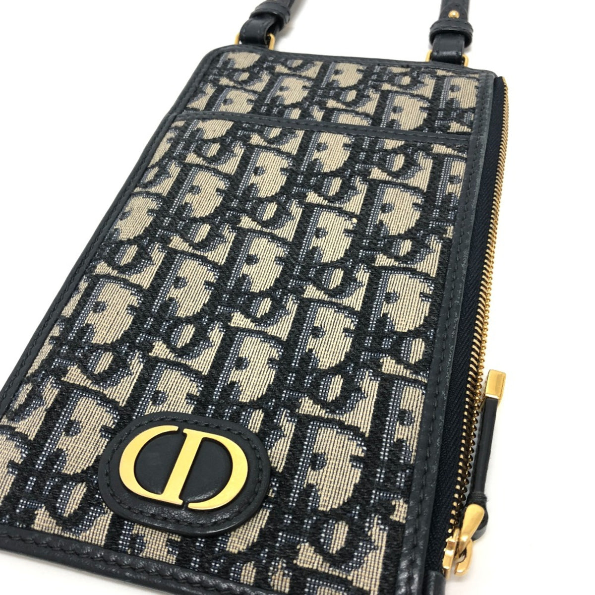 Christian Dior Navy Cloth Shoulder Bag (Pre-Owned)