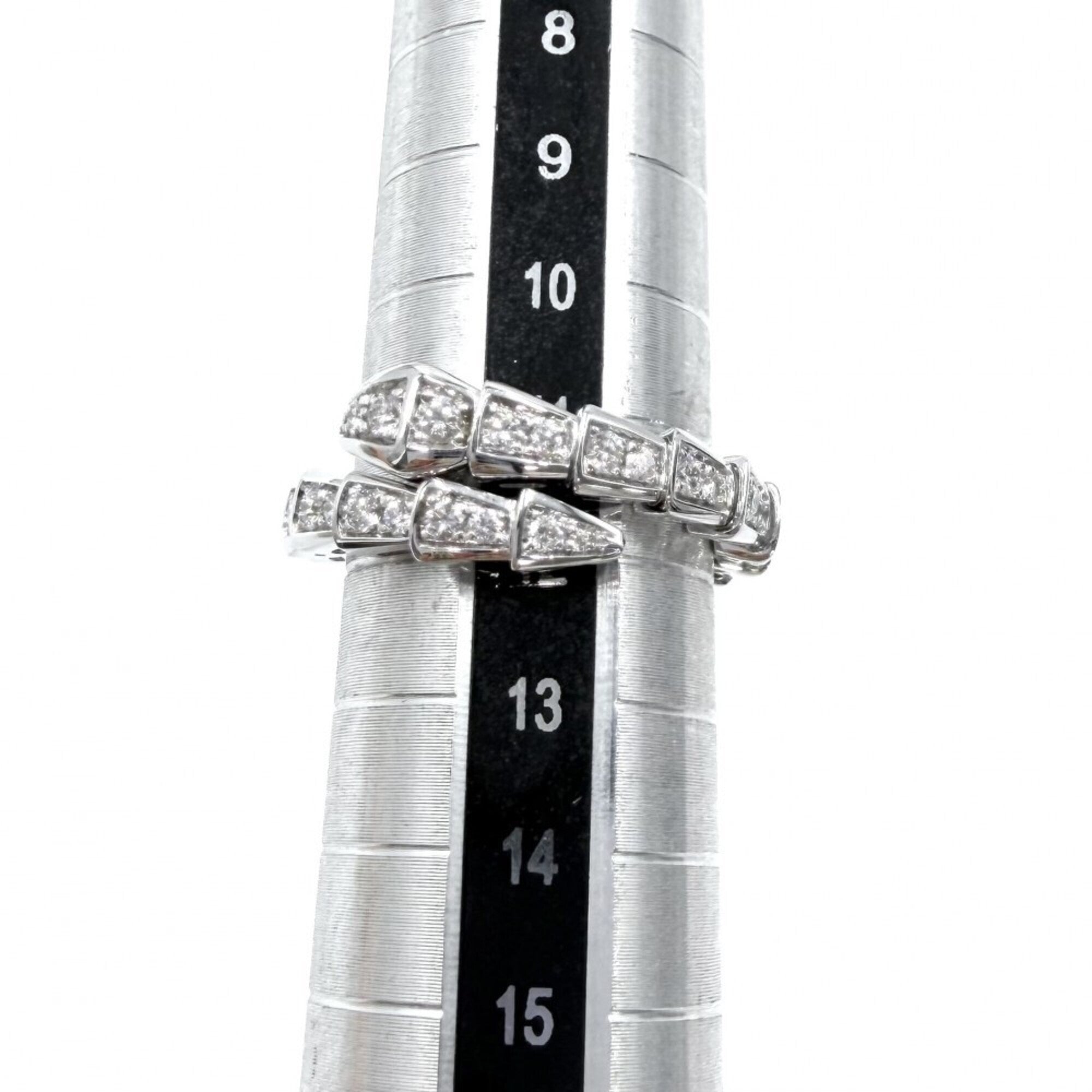 Bvlgari Silver White Gold (18K) Band Ring (Pre-Owned)