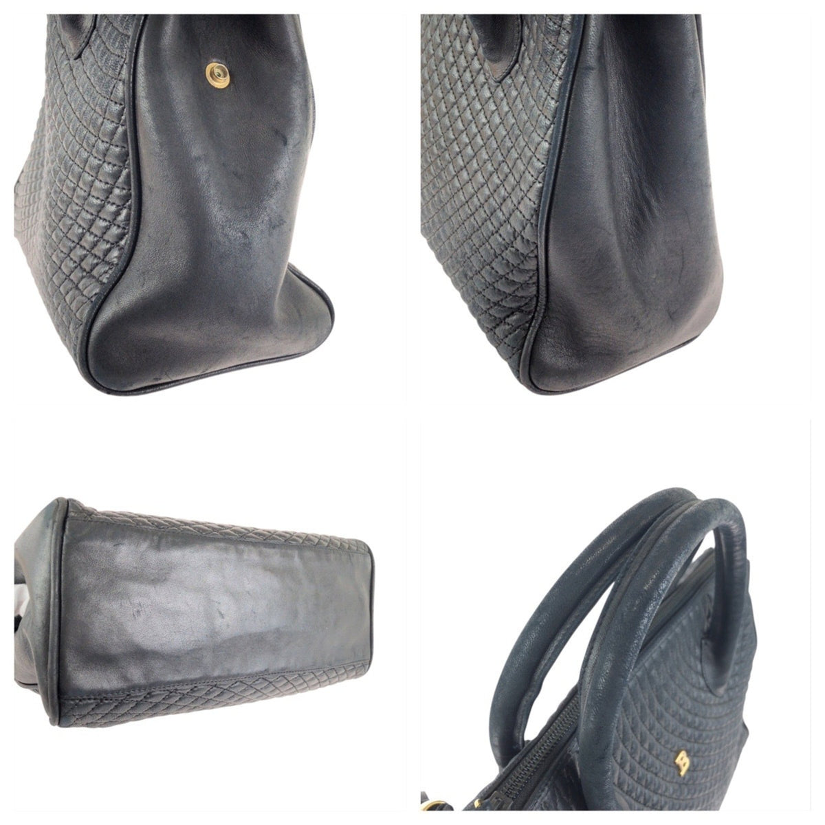 Bally Black Leather Handbag (Pre-Owned)