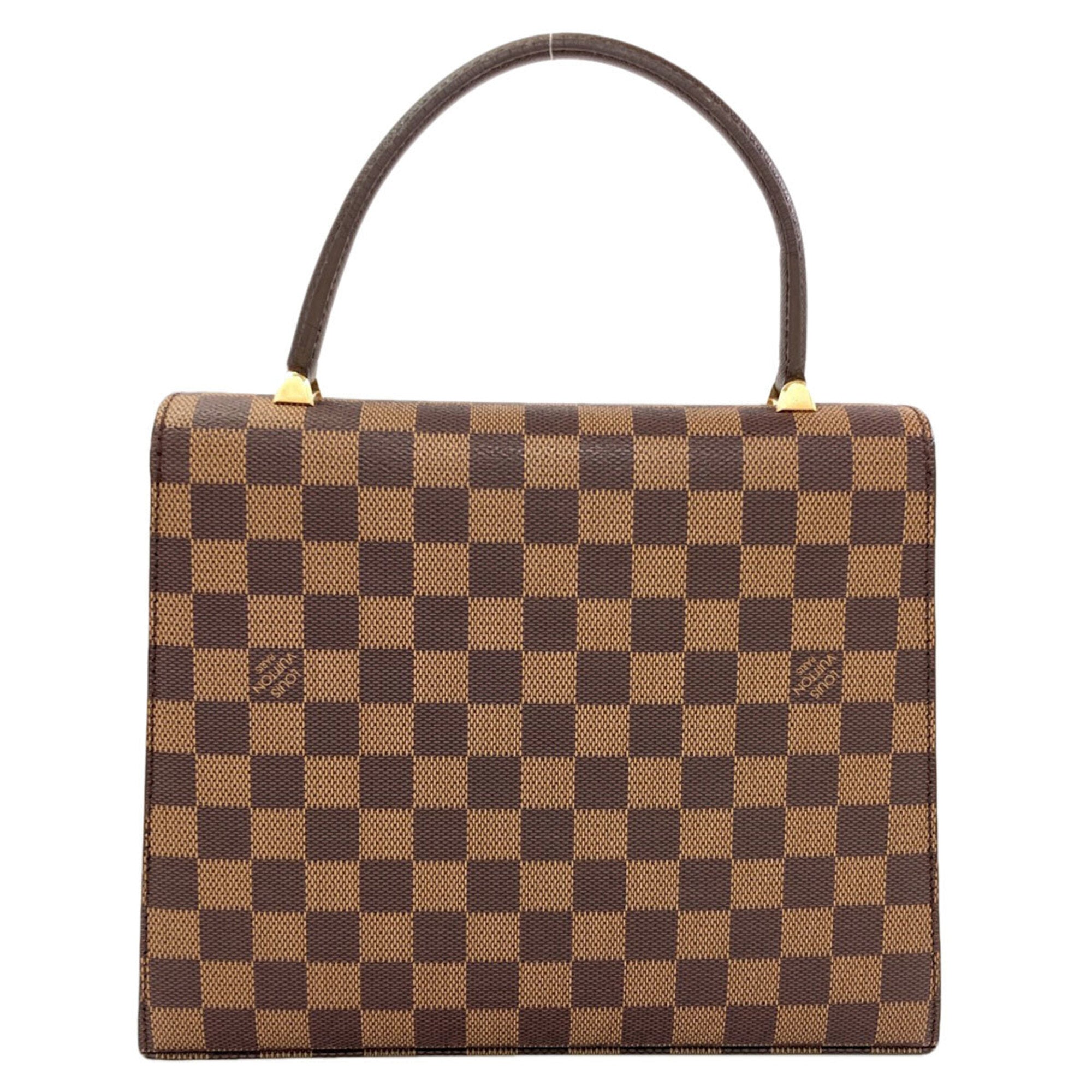Louis Vuitton Damier Damier Canvas Ebene Damier Canvas Handbag (Pre-Owned)