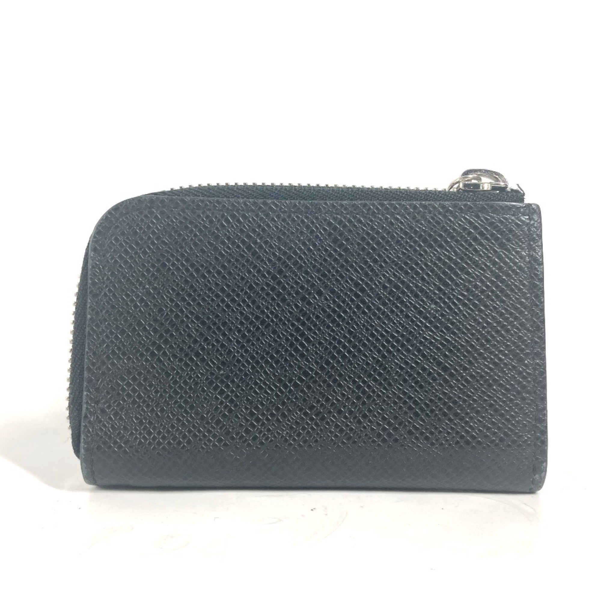 Louis Vuitton Ardoise Black Taiga Leather Coin Purse/Coin Case (Pre-Owned)