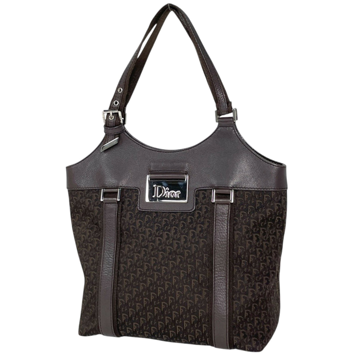 Christian Dior Brown Trotter Handbag (Pre-Owned)