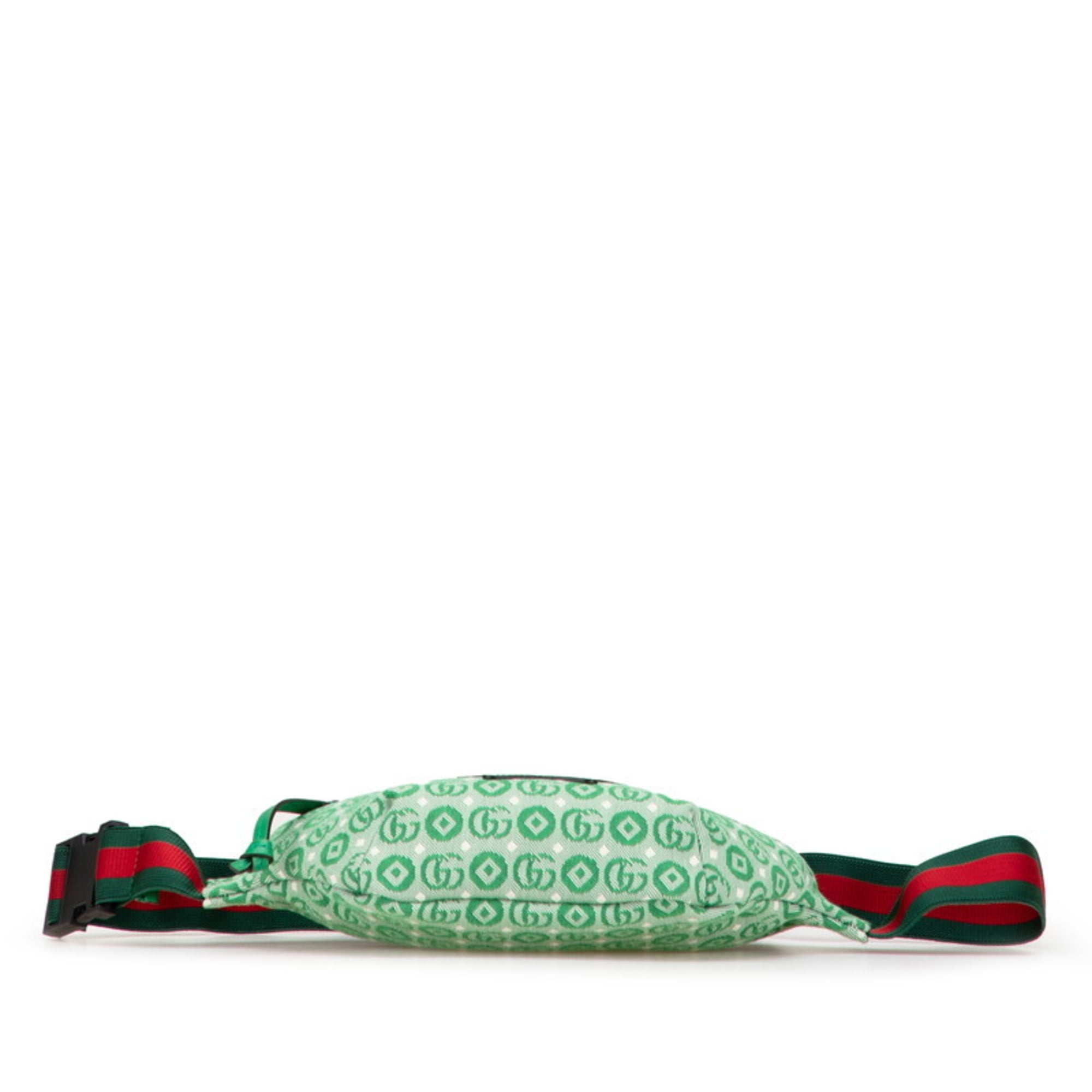 Gucci Green Canvas Fanny Pack (Pre-Owned)