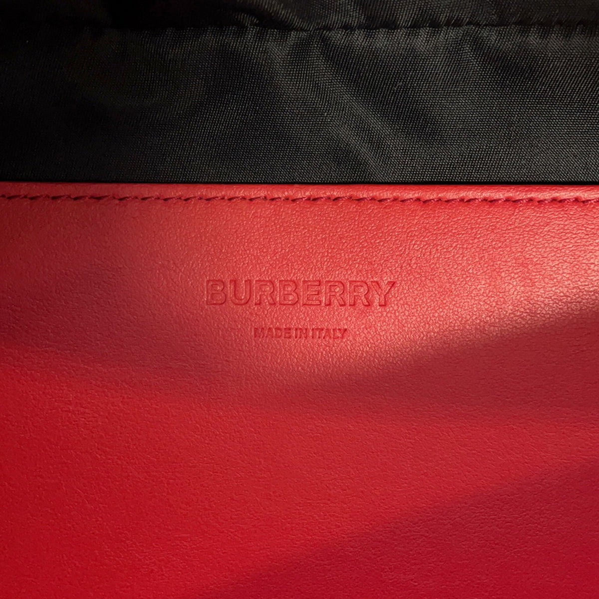 Burberry Beige Orange Nylon Sling Bag (Pre-Owned)