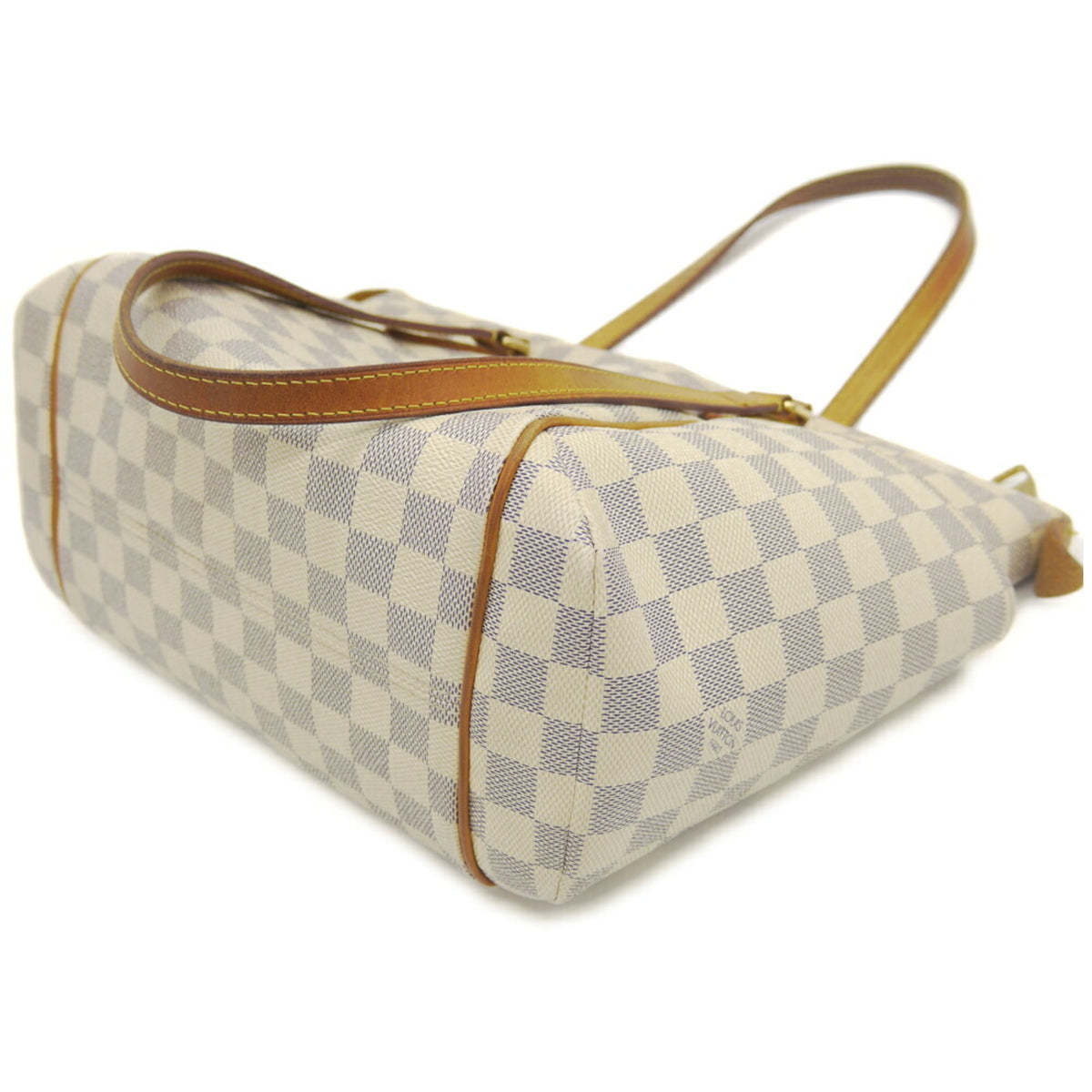 Louis Vuitton White Damier Azur Handbag Tote Bag (Pre-Owned)