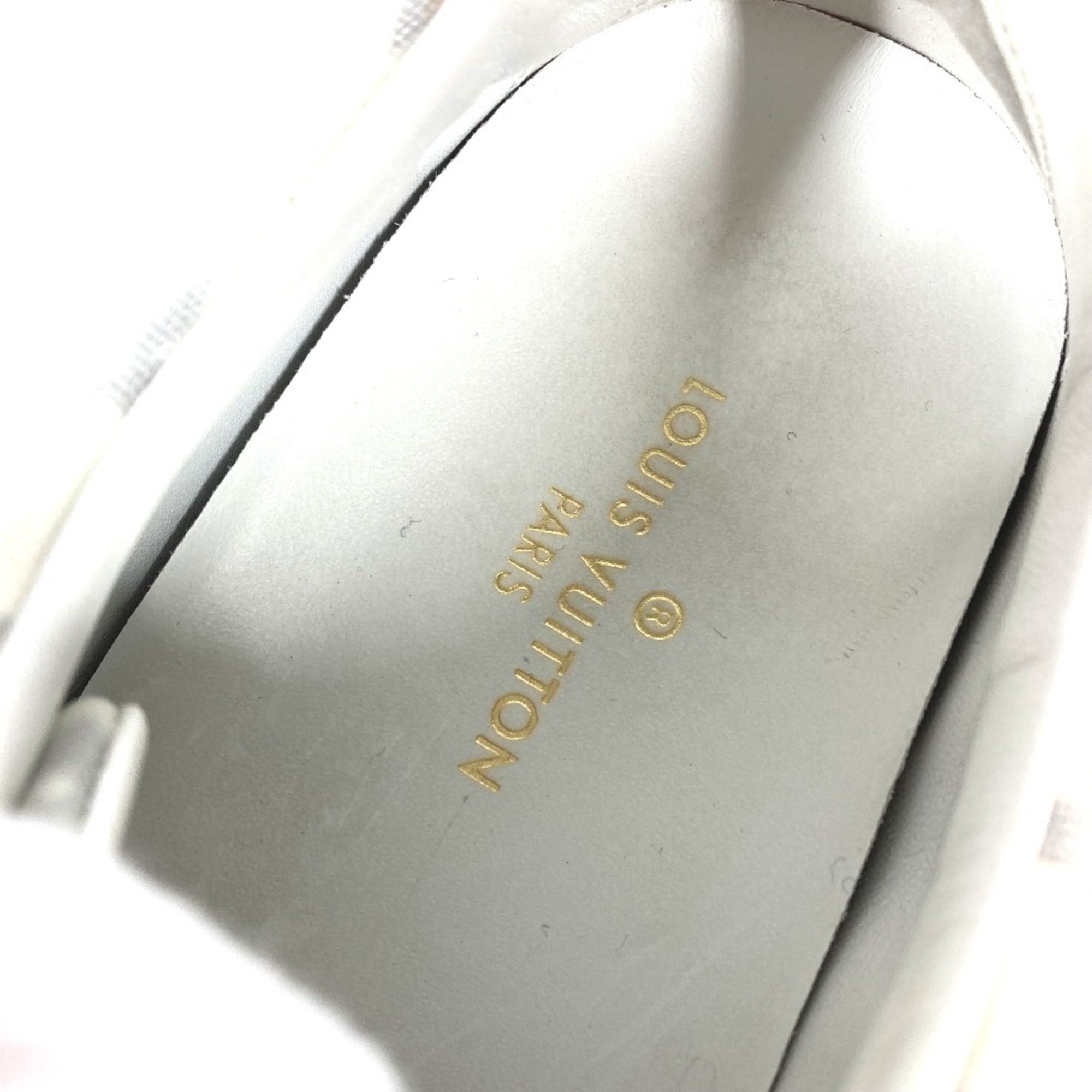 Louis Vuitton Orange White Sneakers (Pre-Owned)