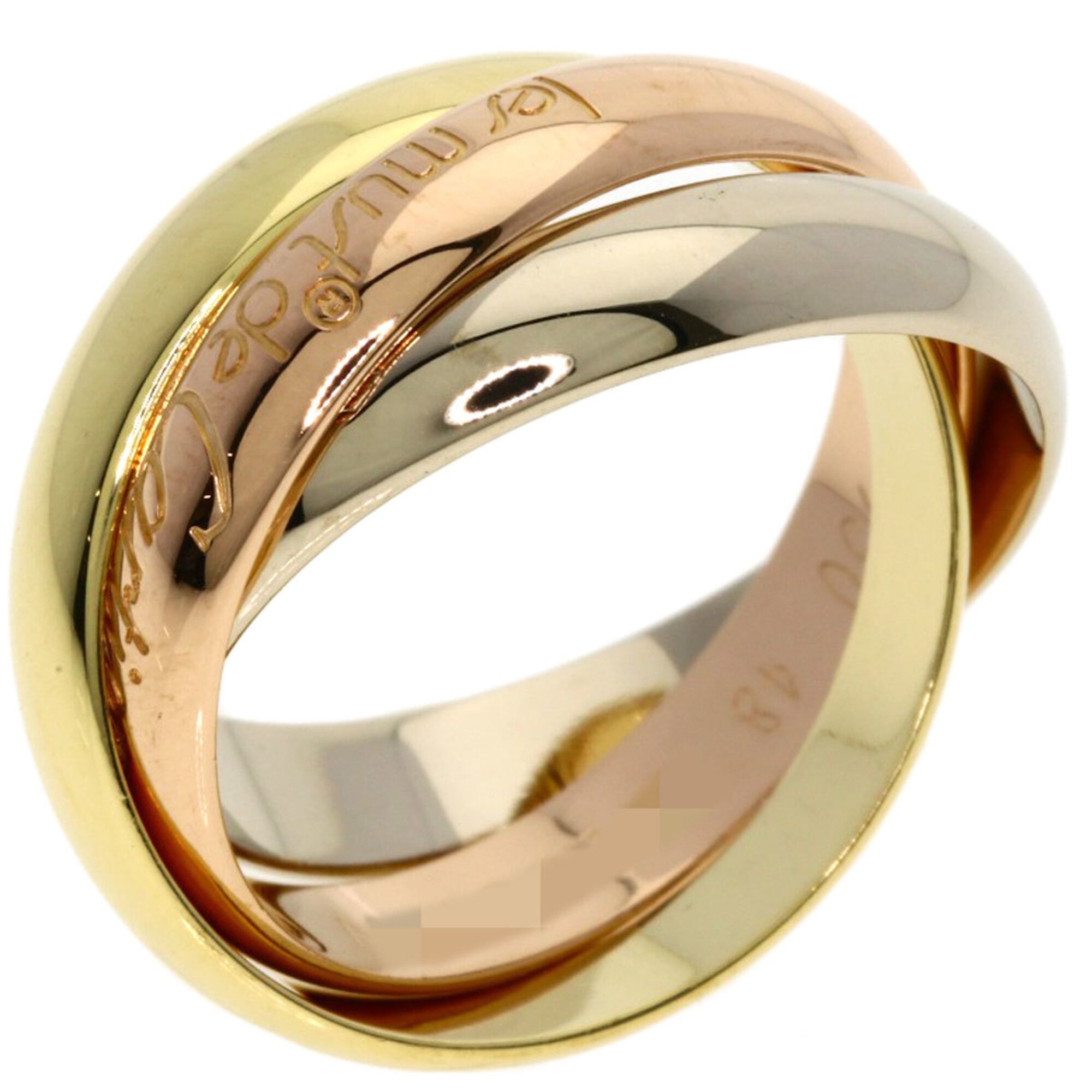 Cartier Pink Gold White Gold Yellow Gold Yellow Gold (18K) Pink Gold (18K) White Gold (18K) Band Ring (Pre-Owned)