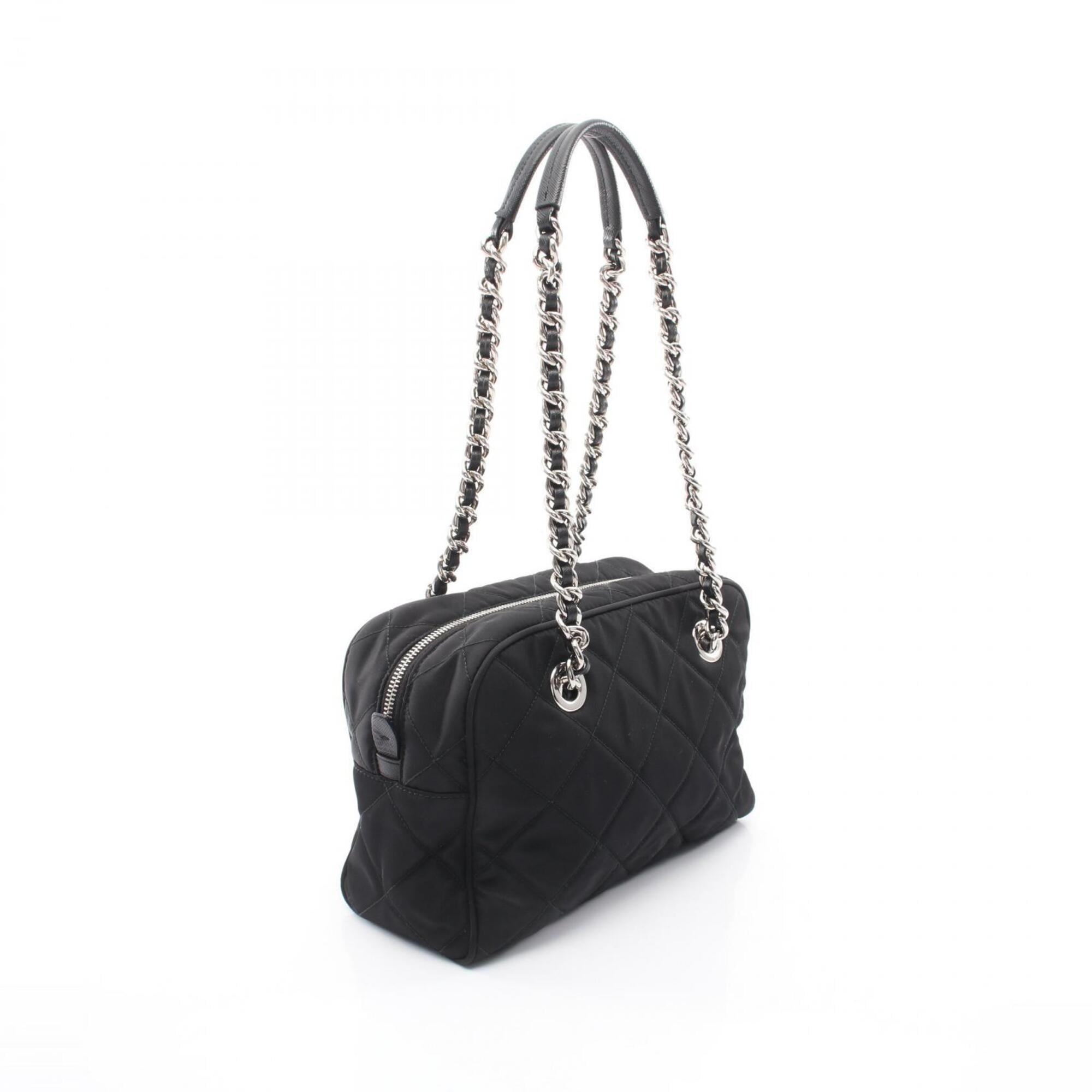Prada Black Nylon Handbag Shoulder Bag (Pre-Owned)