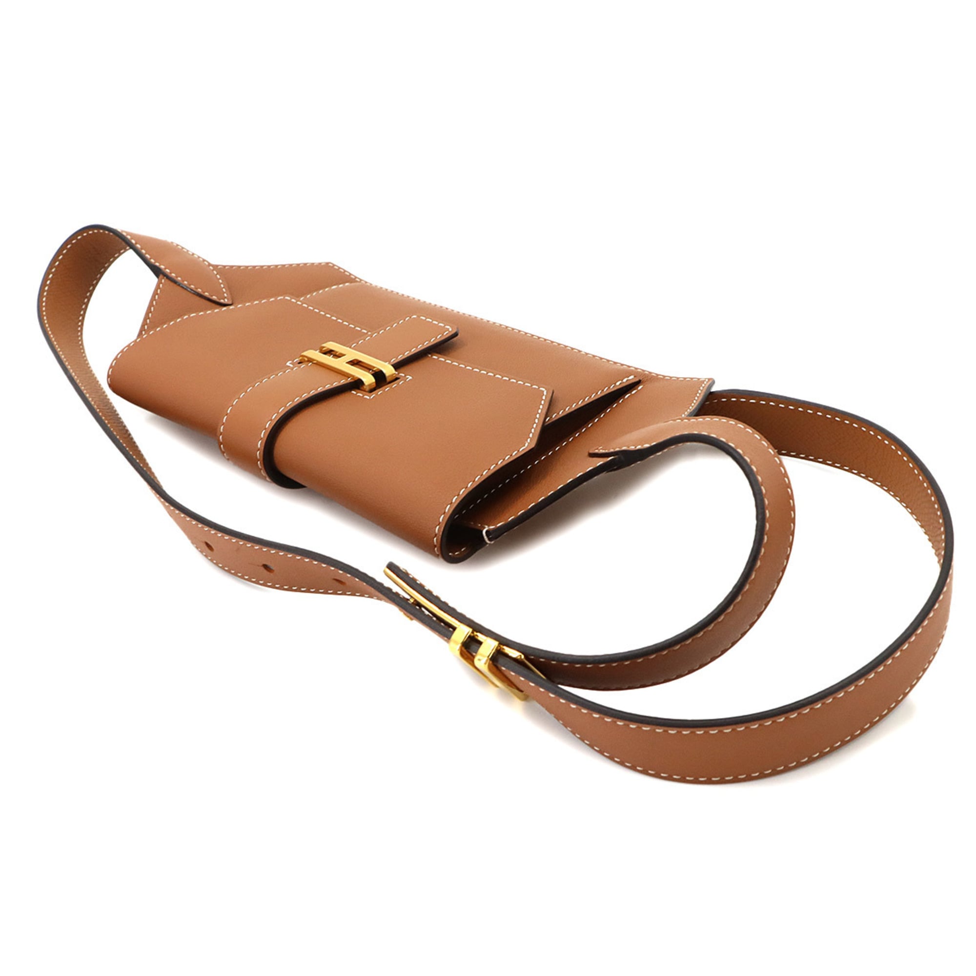 Hermes Brown Swift Leather Fanny Pack (Pre-Owned)