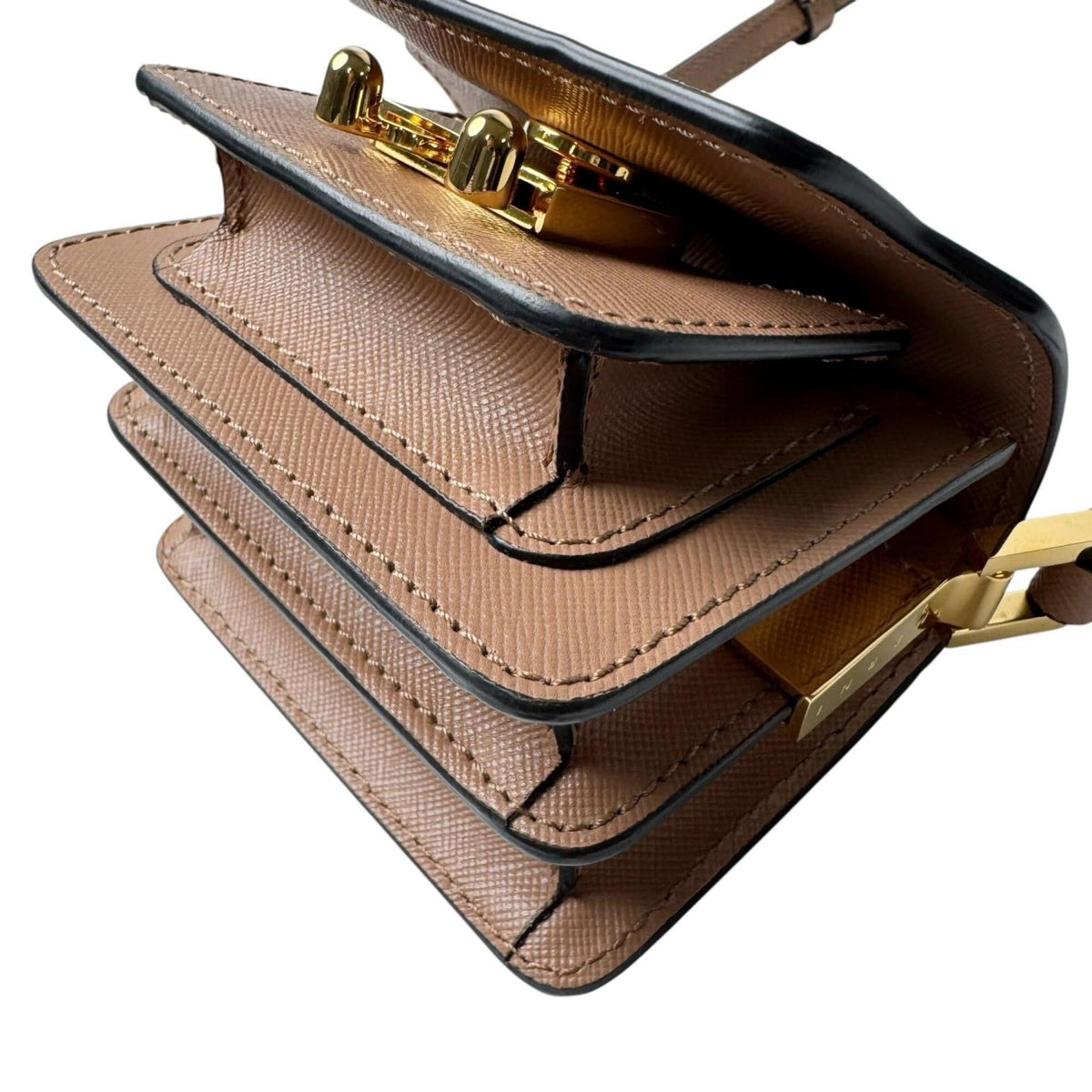 Marni Brown Leather Shoulder Bag (Pre-Owned)