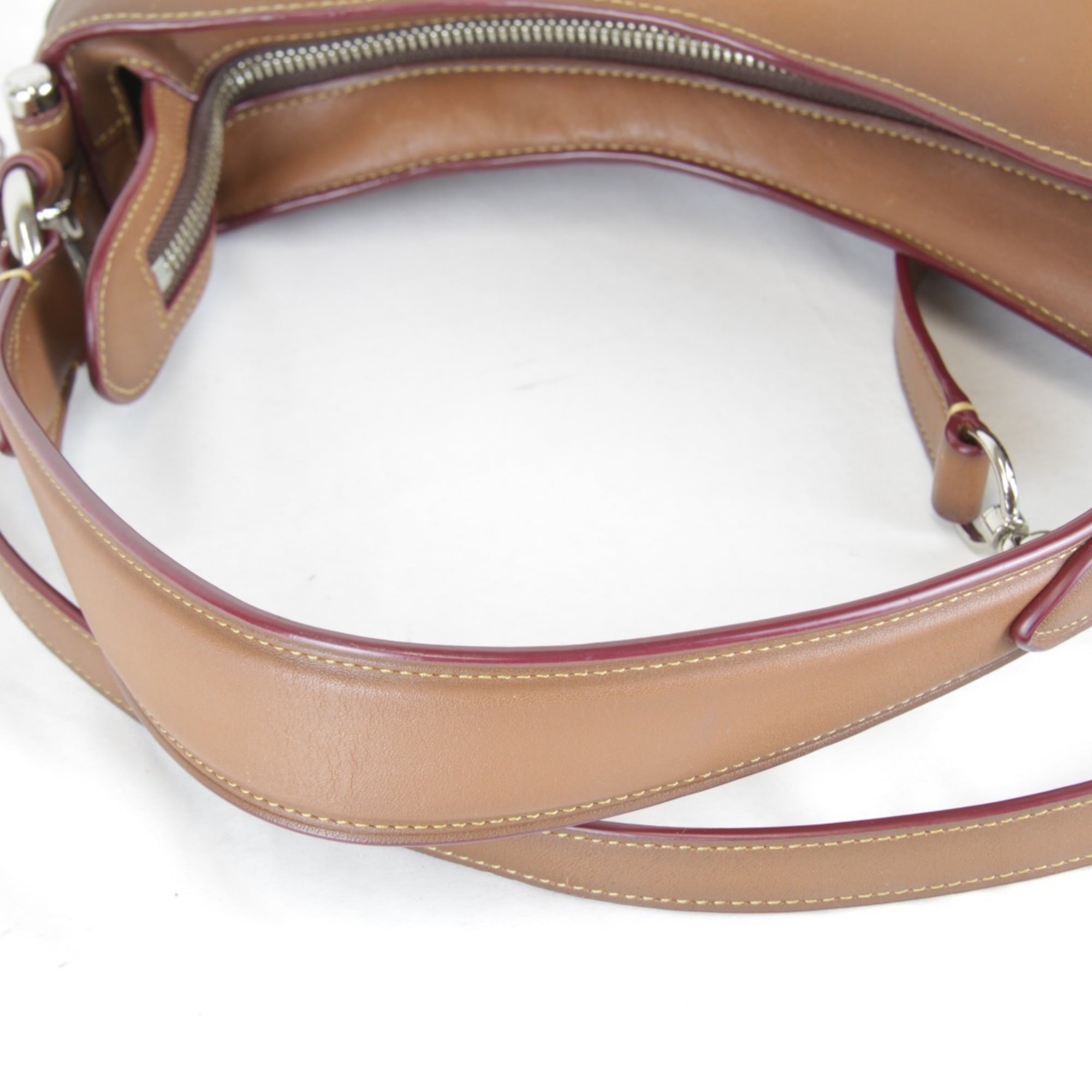 Coach Brown Leather Shoulder Bag (Pre-Owned)