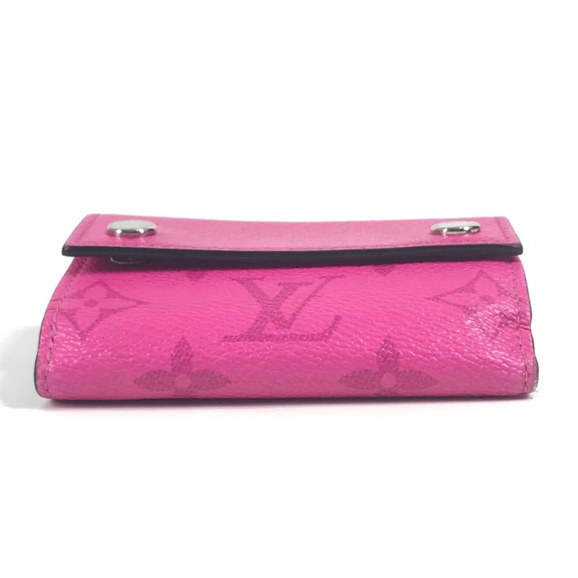 Louis Vuitton Pink Taigarama Wallet (Tri-Fold) (Pre-Owned)