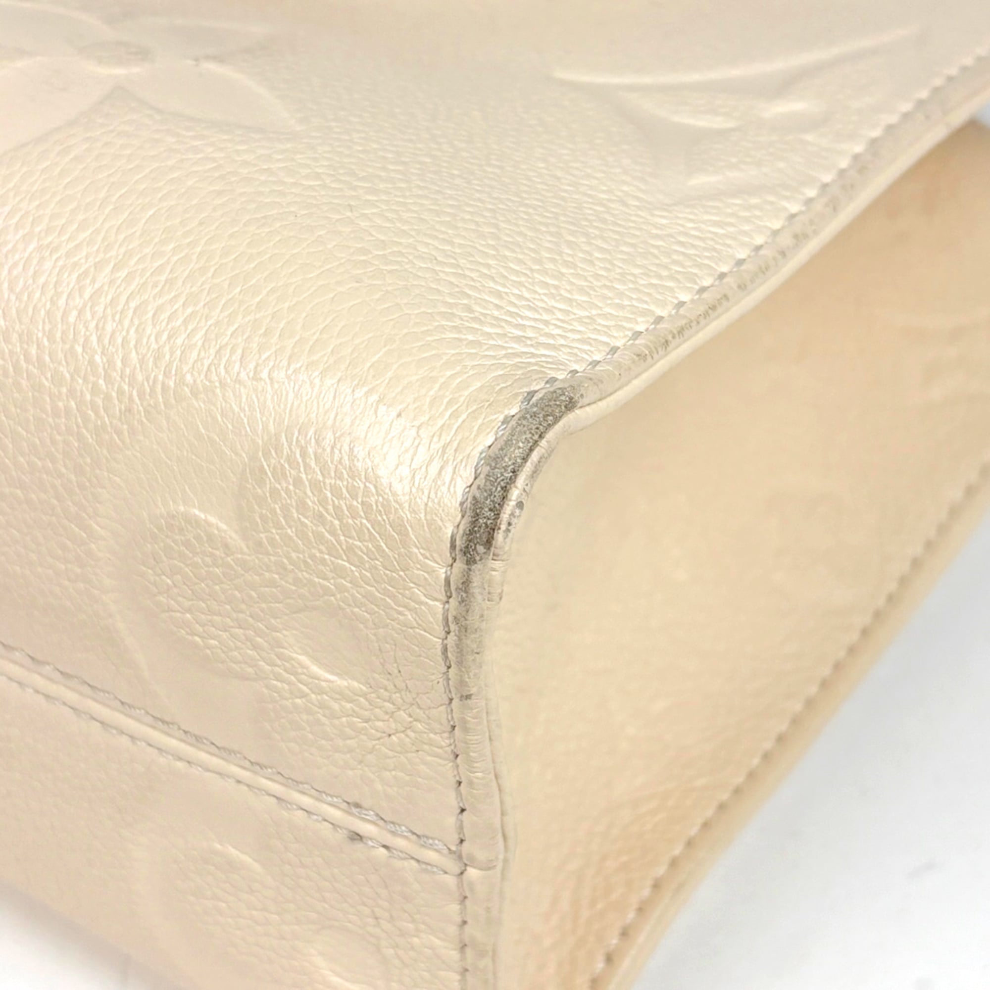 Louis Vuitton Cream Monogram Empreinte Handbag (Pre-Owned)
