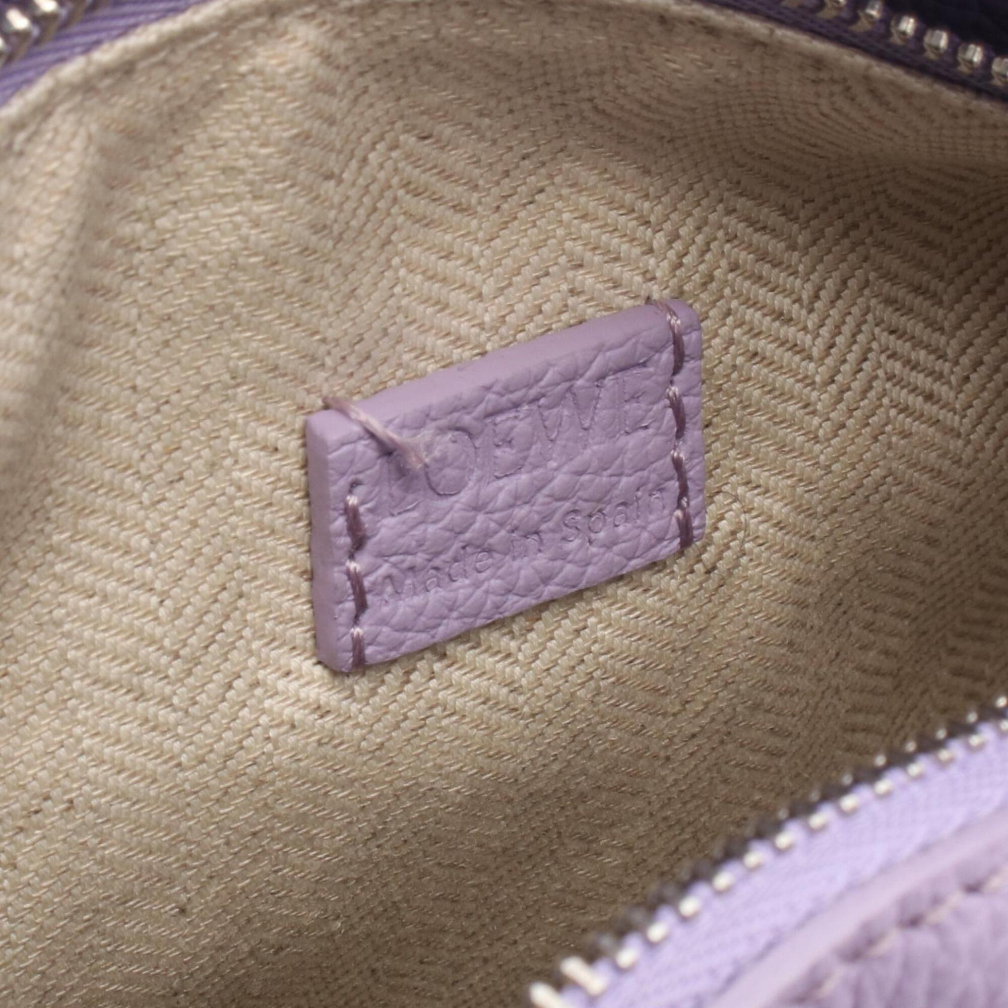 Loewe Purple Leather Handbag (Pre-Owned)