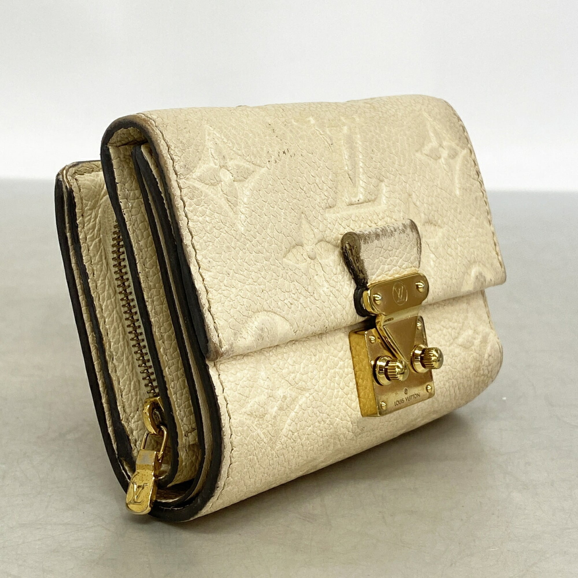 Louis Vuitton Cream Wallet (Tri-Fold) (Pre-Owned)