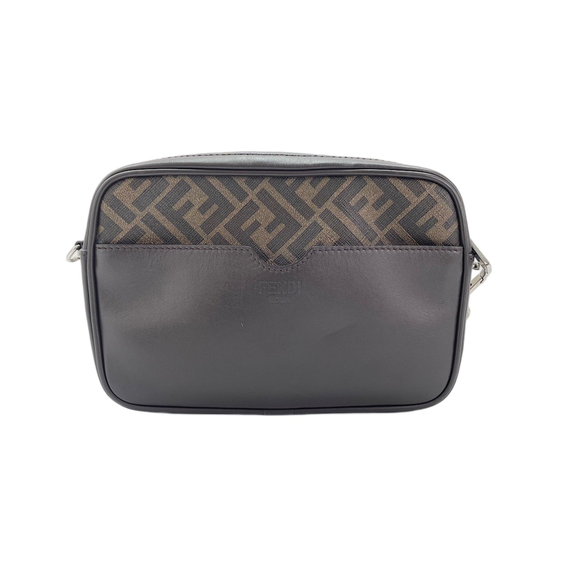 Fendi Brown Zucca Shoulder Bag (Pre-Owned)
