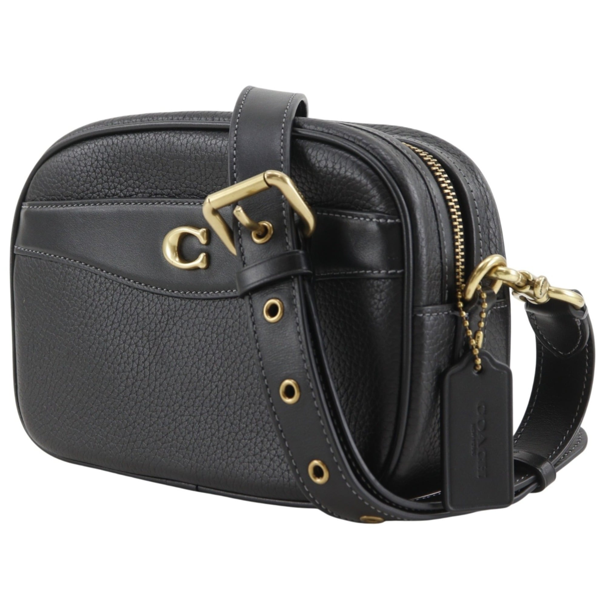 Coach Black Leather Shoulder Bag (Pre-Owned)