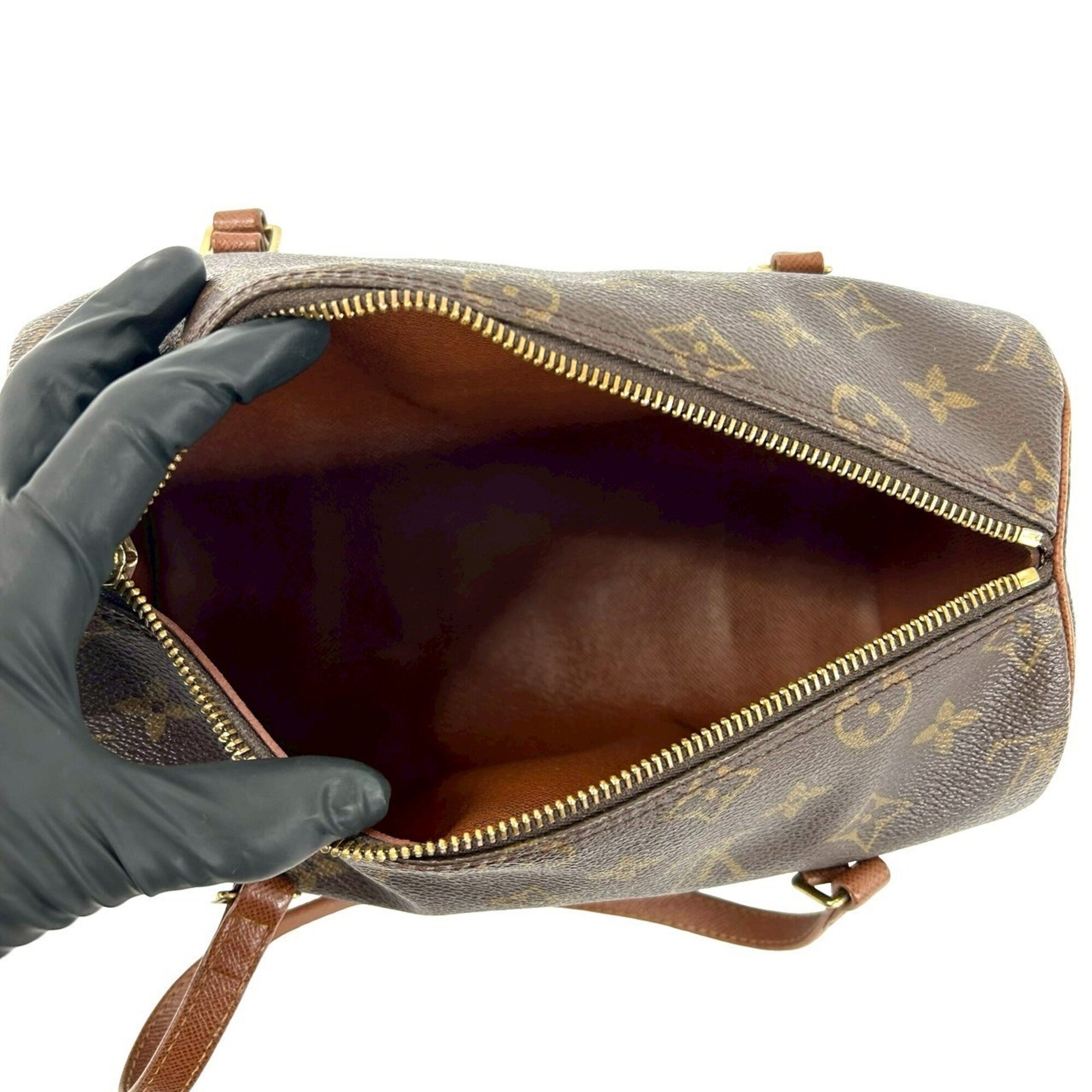 Louis Vuitton Brown Leather Pvc Boston Bag Handbag (Pre-Owned)