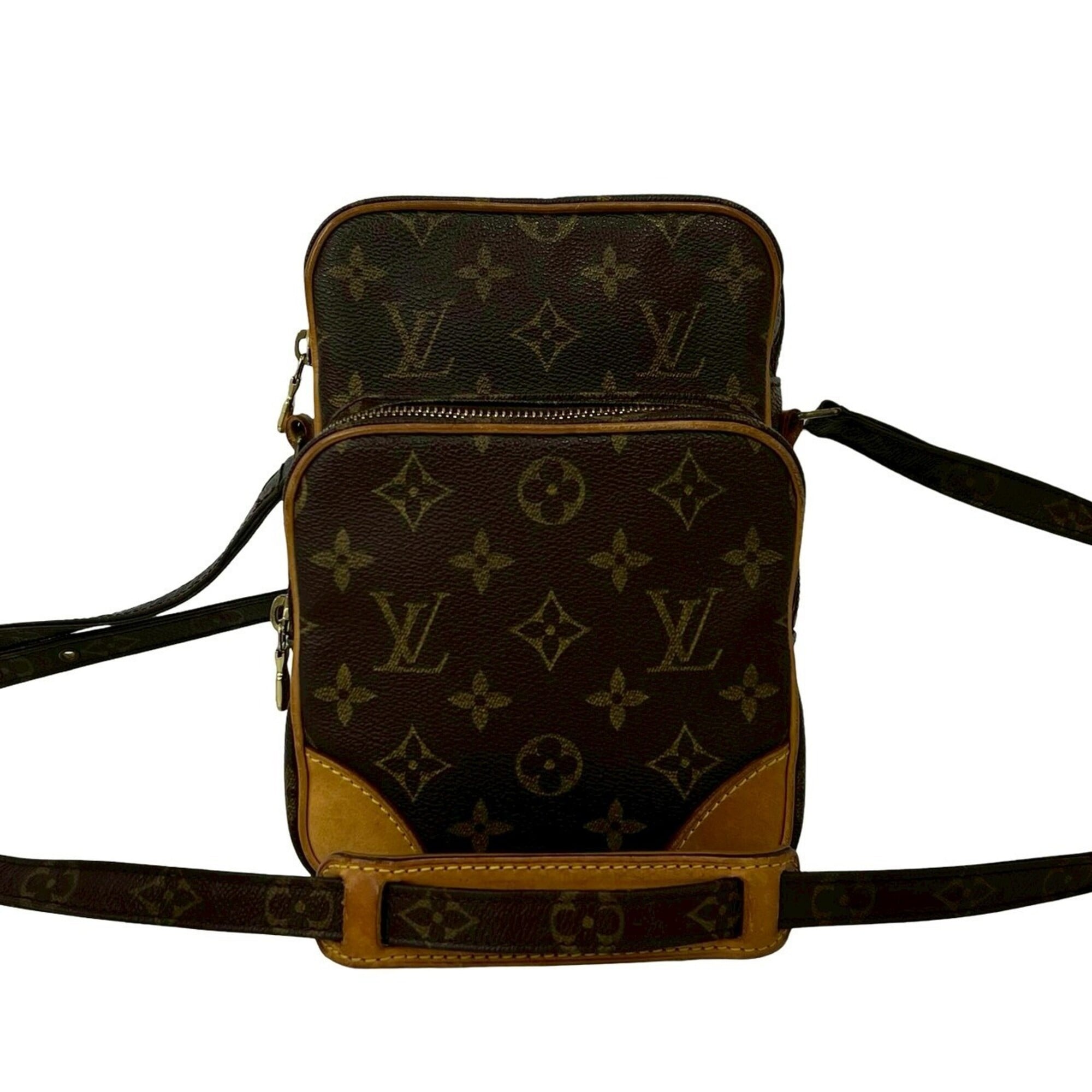 Louis Vuitton Brown Leather Pvc Pochette Shoulder Bag (Pre-Owned)