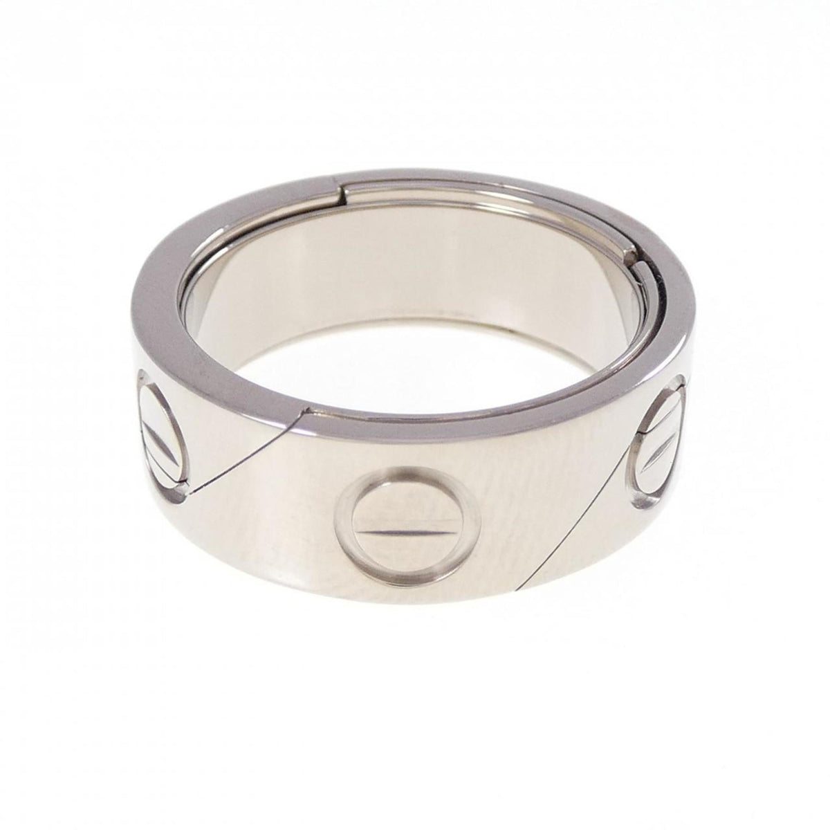 Cartier White Gold White Gold (18K) Band Ring (Pre-Owned)