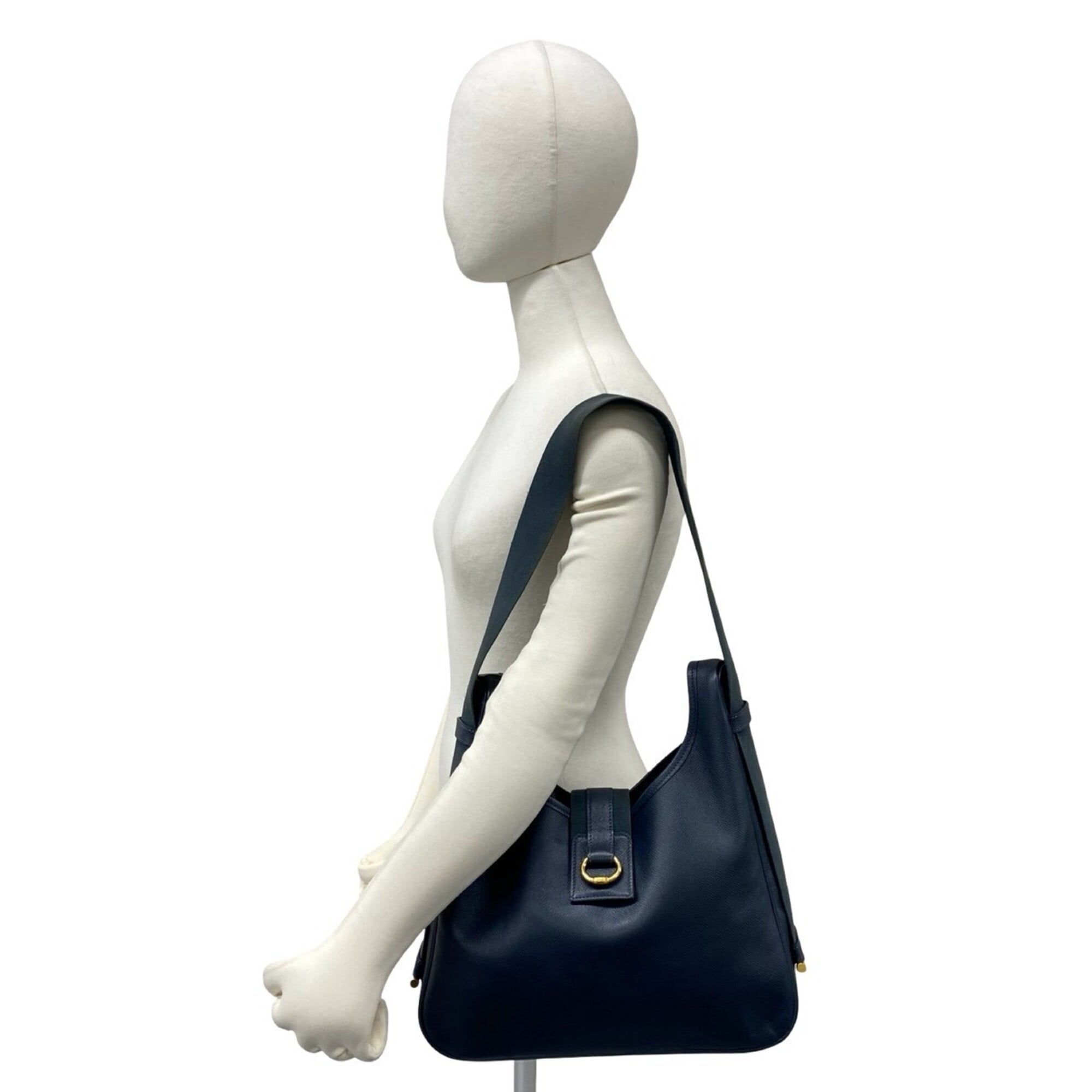 Hermes Navy Courchevel Leather Crossbody Bag Shoulder Bag (Pre-Owned)