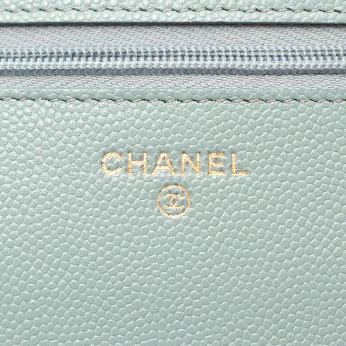 Chanel Green Grained Calfskin Handbag Shoulder Bag (Pre-Owned)