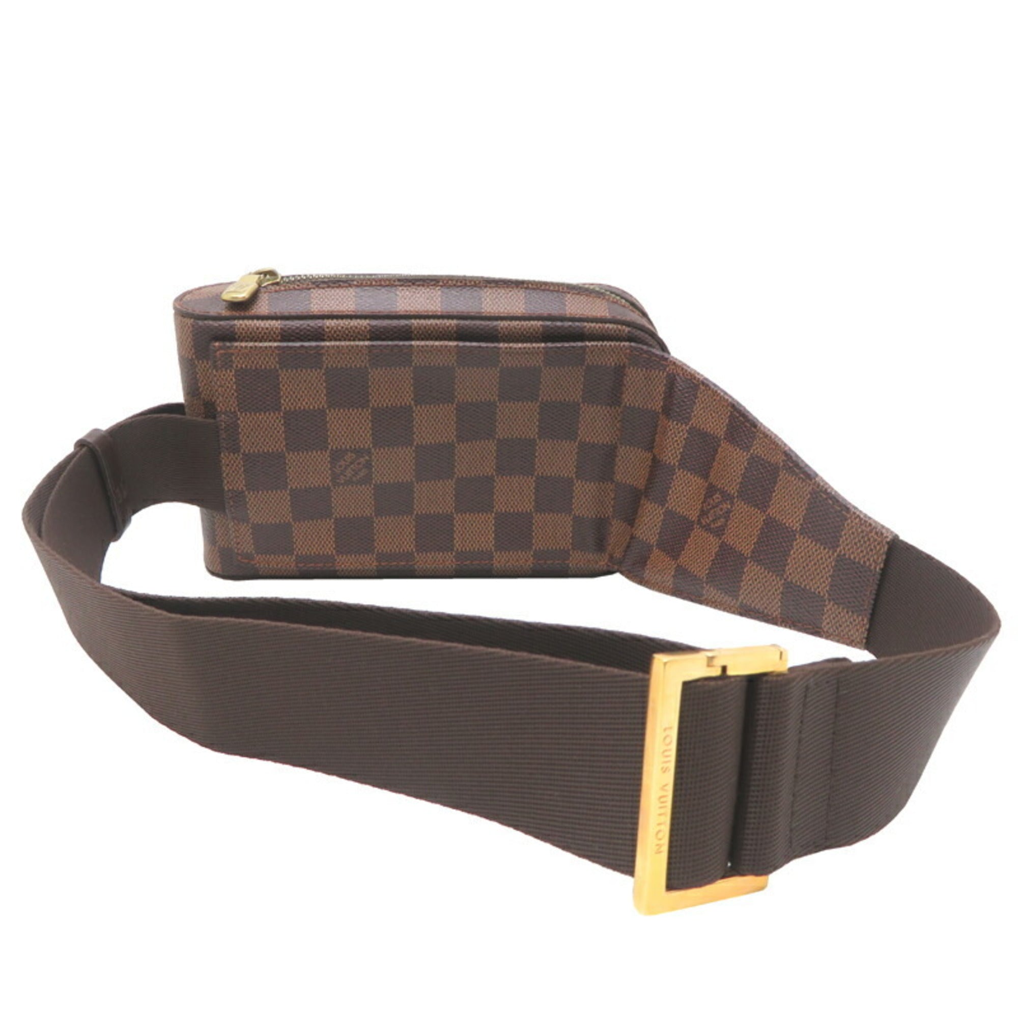 Louis Vuitton Damier Brown Damier Canvas Galle Leather Sling Bag (Pre-Owned)