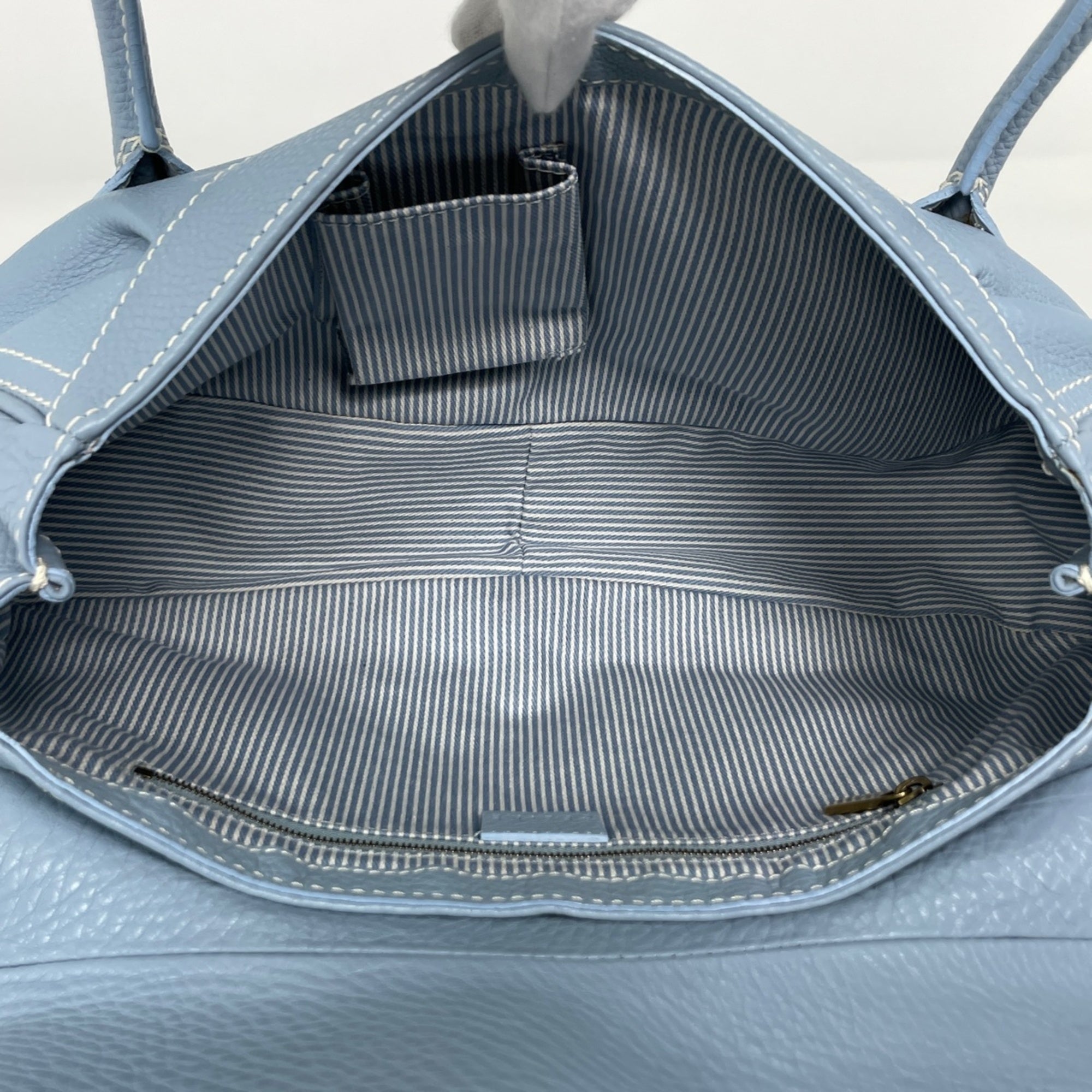Celine Light Blue Leather Handbag (Pre-Owned)