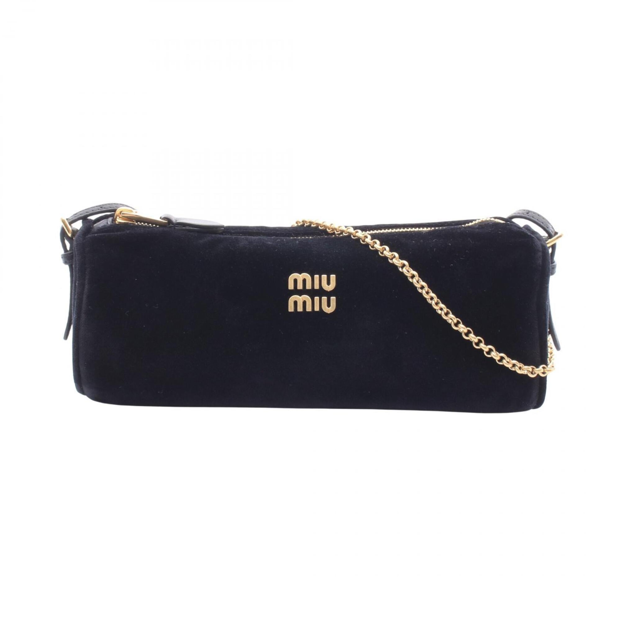 Miu Miu Black Fabric Leather Handbag (Pre-Owned)