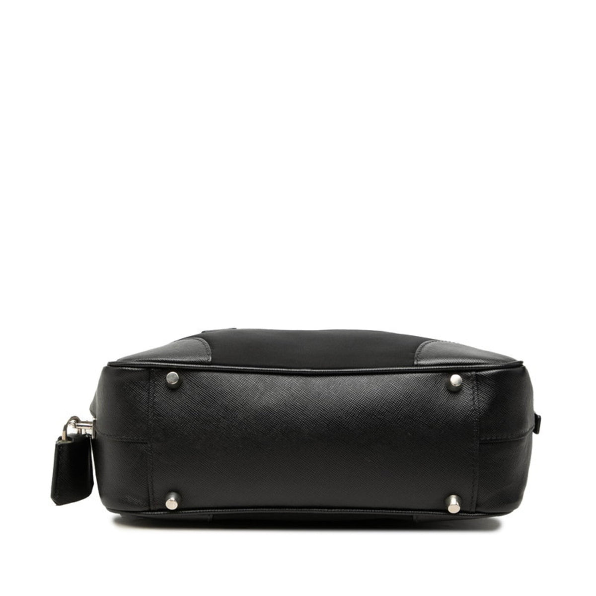 Prada Black Nylon Saffiano Shoulder Bag Tote Bag (Pre-Owned)
