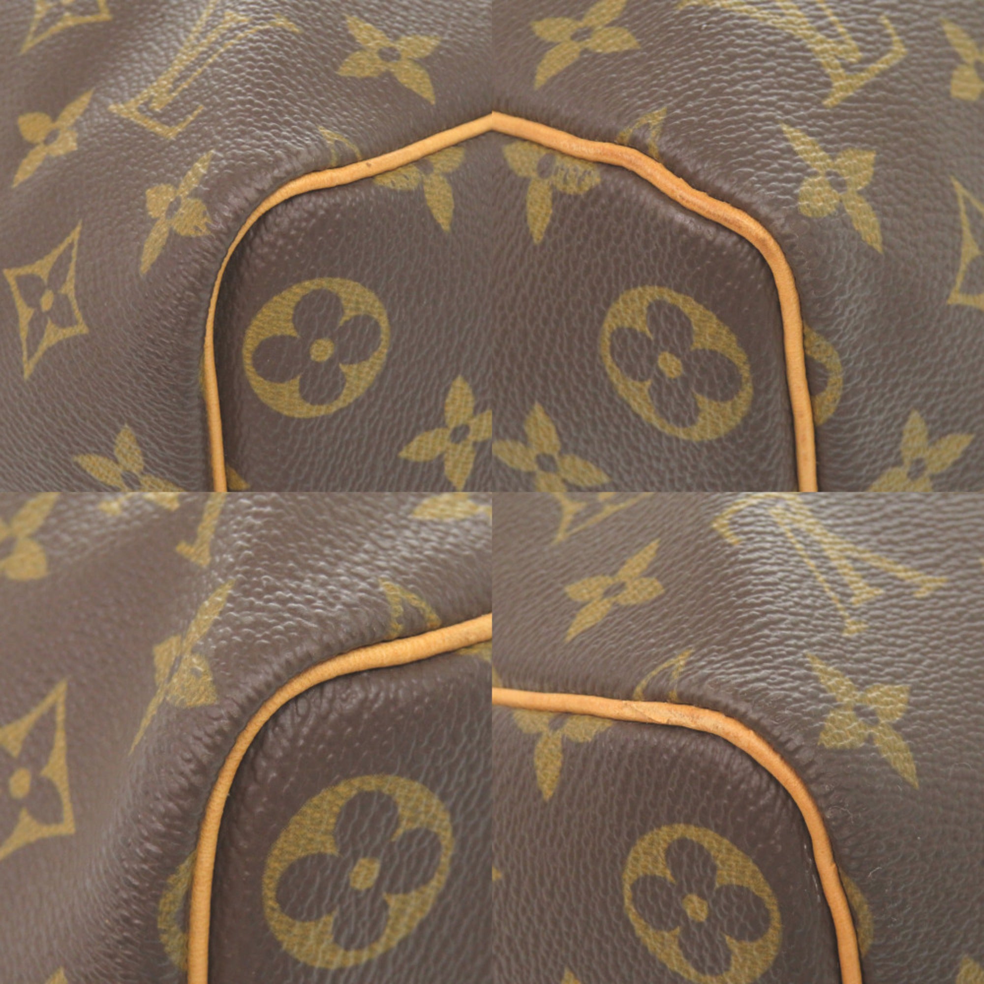 Louis Vuitton Brown Monogram Canvas Boston Bag (Pre-Owned)