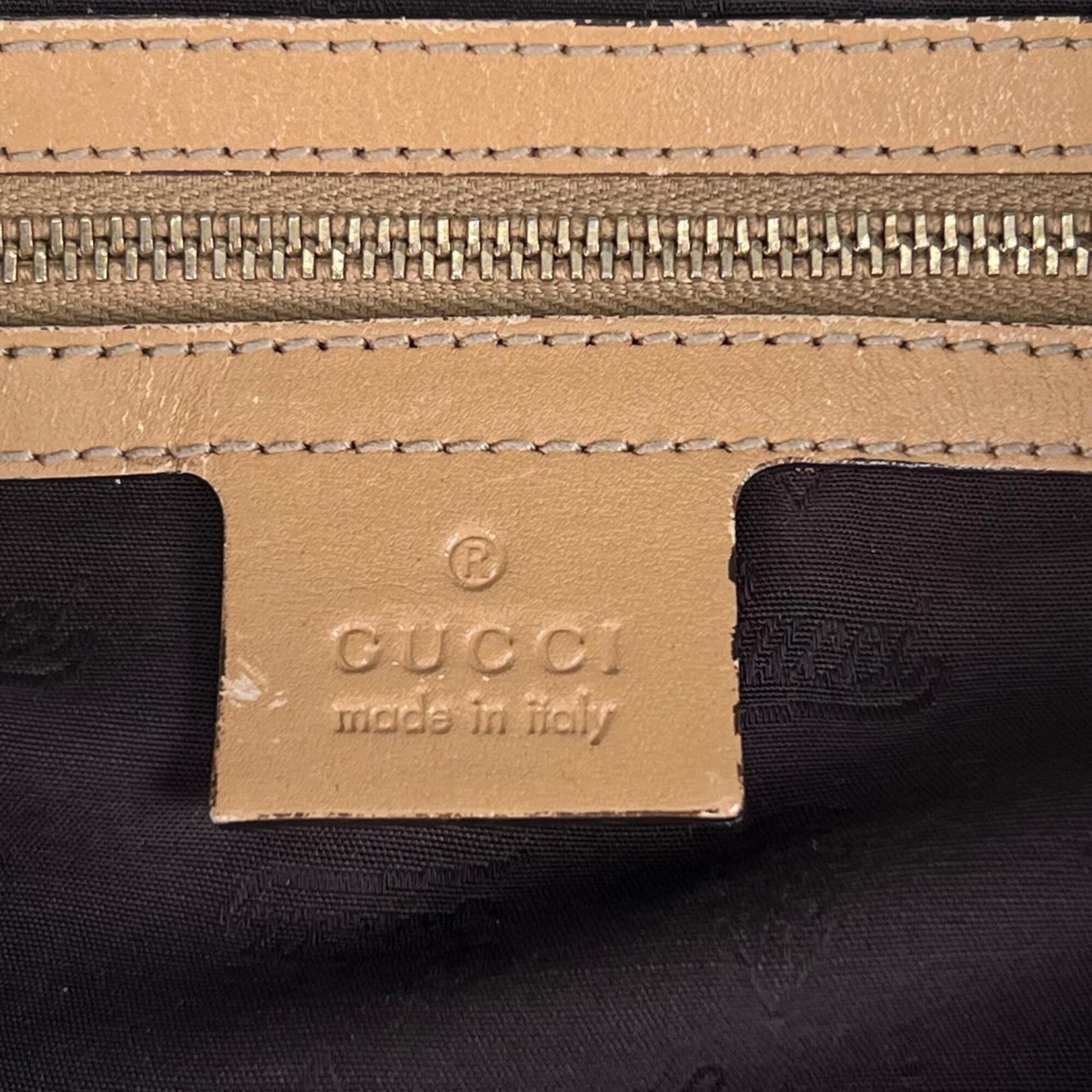 Gucci Beige Gg Canvas Shoulder Bag (Pre-Owned)