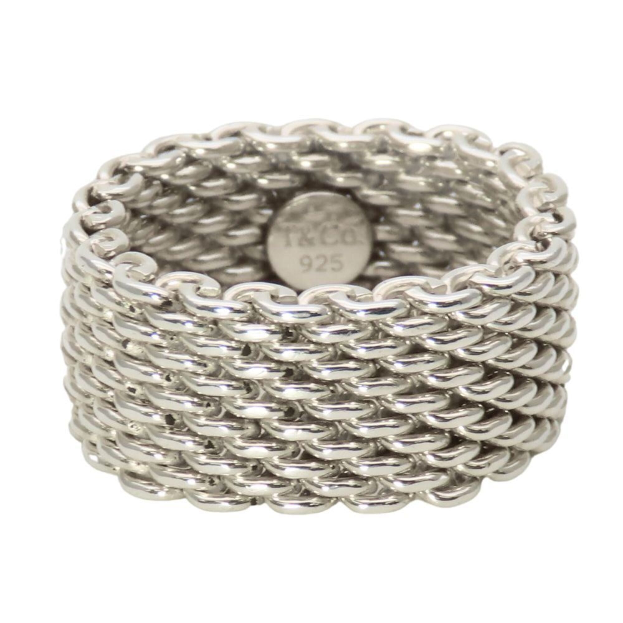 Tiffany Silver Silver 925 Band Ring (Pre-Owned)
