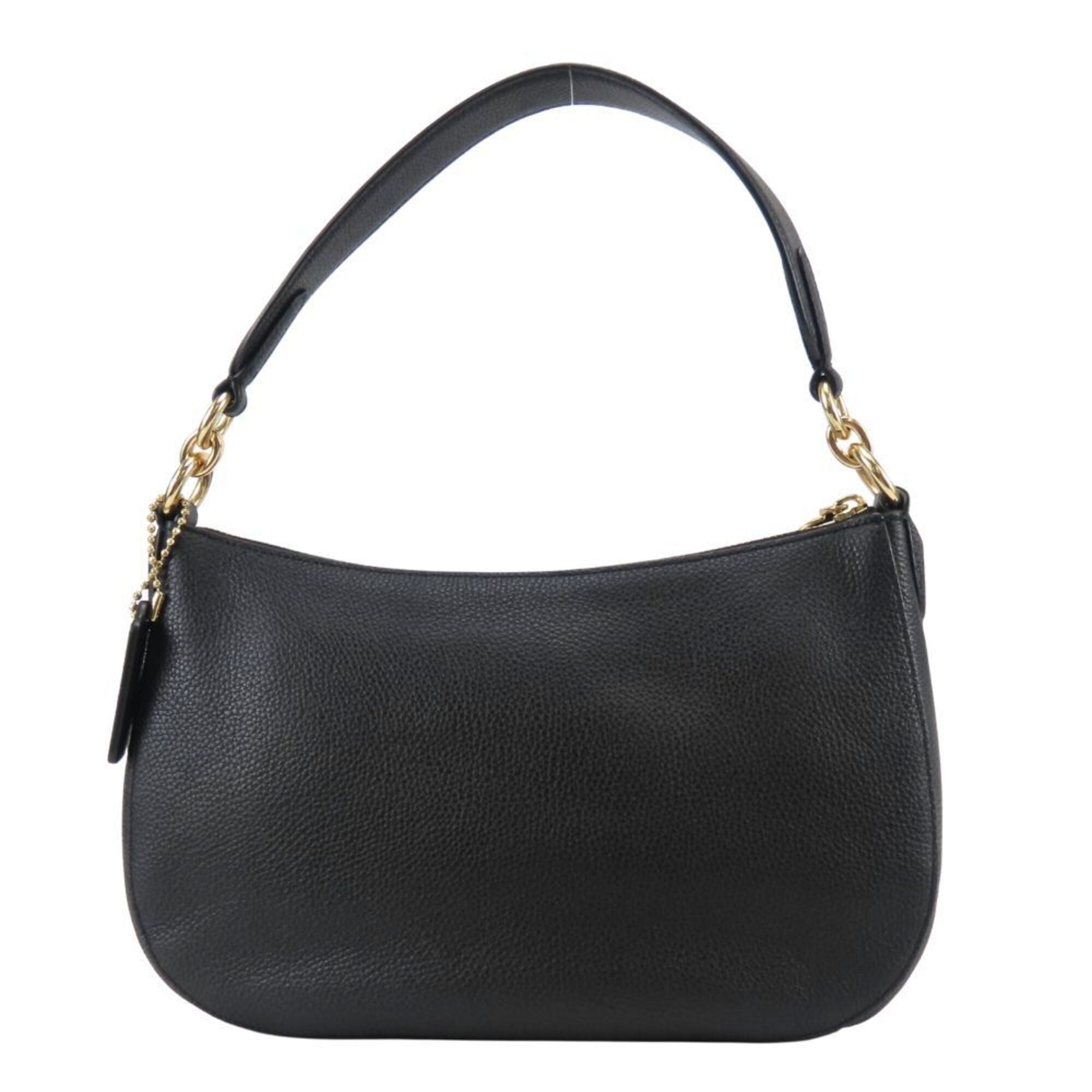 Coach Black Leather Shoulder Bag (Pre-Owned)