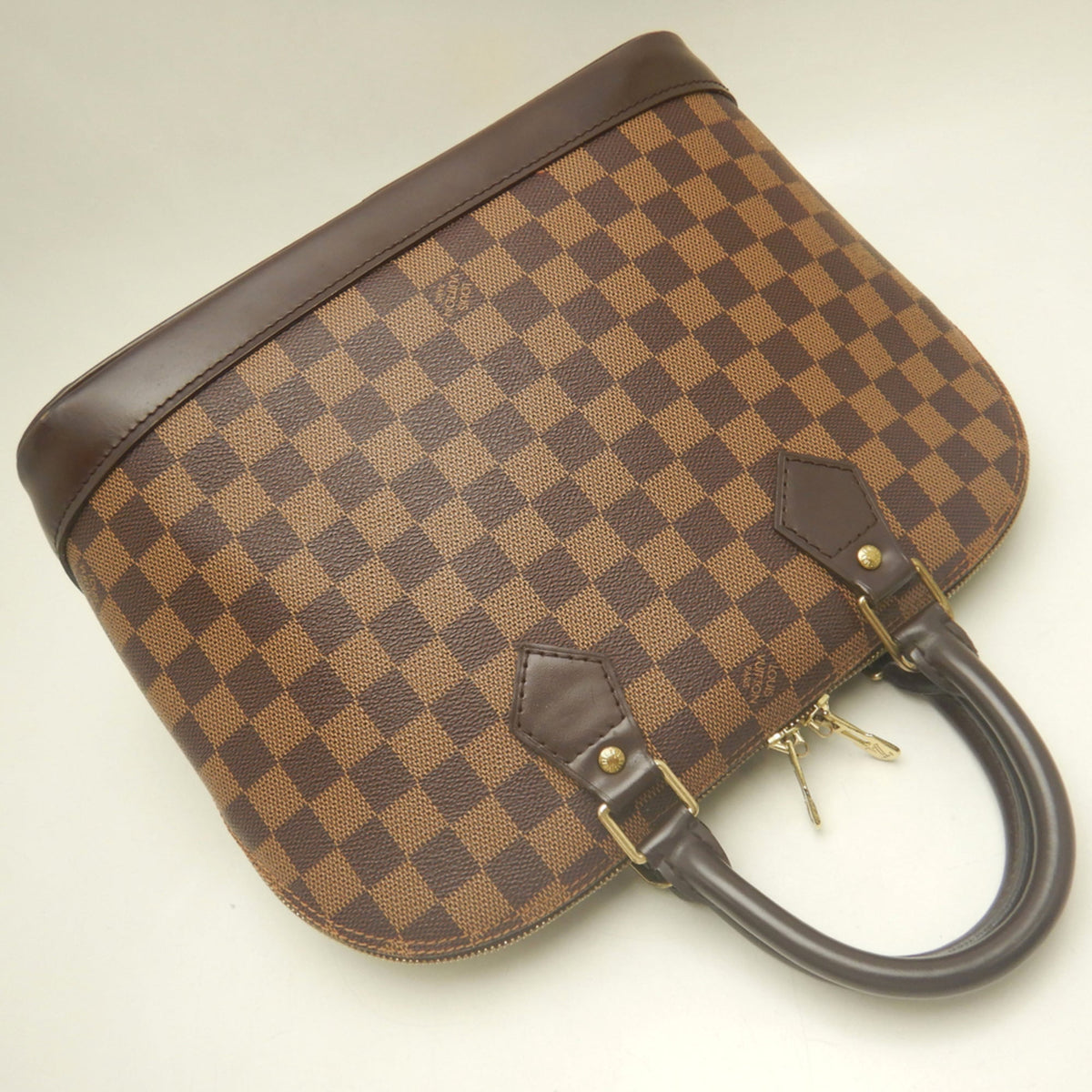 Louis Vuitton Damier Canvas Ebene Damier Canvas Handbag (Pre-Owned)
