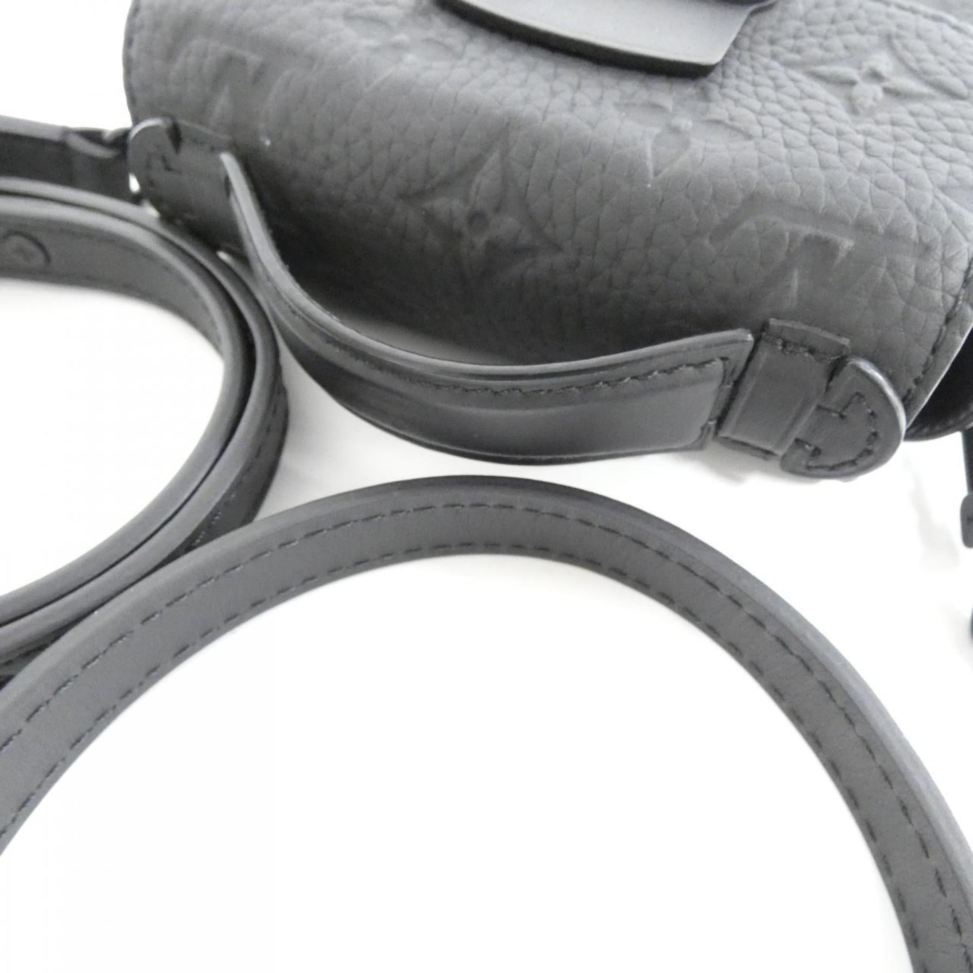 Louis Vuitton Taurillon Black Leather Shoulder Bag (Pre-Owned)
