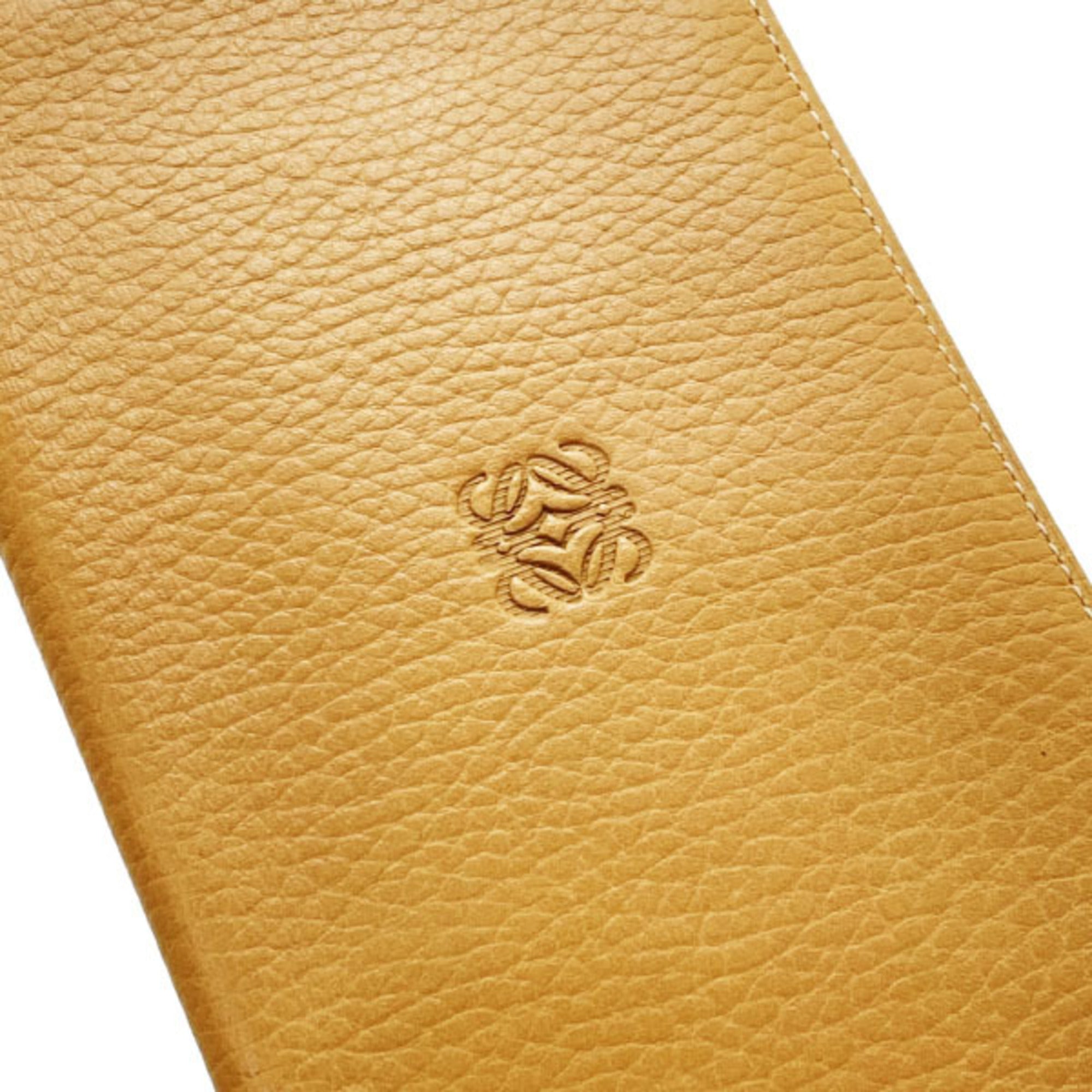 Loewe Brown Camel Leather Long Bill Wallet (Bi-Fold) (Pre-Owned)