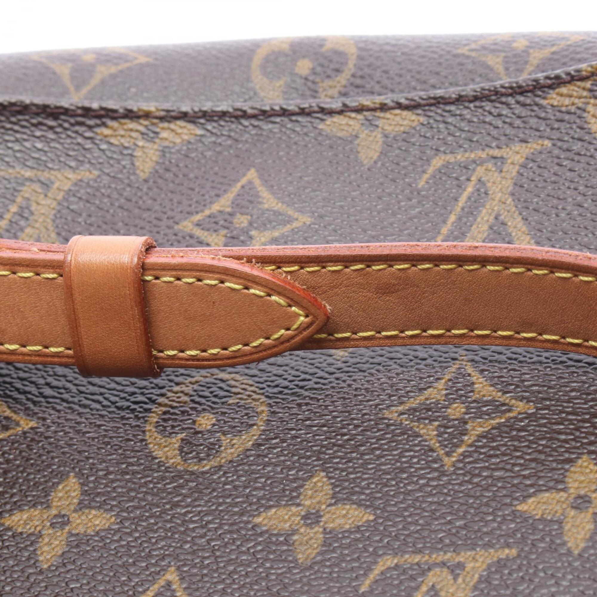 Louis Vuitton Brown Monogram Coated Canvas Leather Shoulder Bag (Pre-Owned)