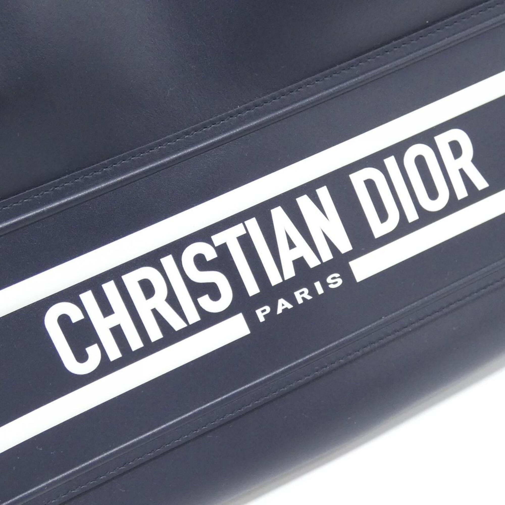 Christian Dior Blue Leather Boston Bag (Pre-Owned)