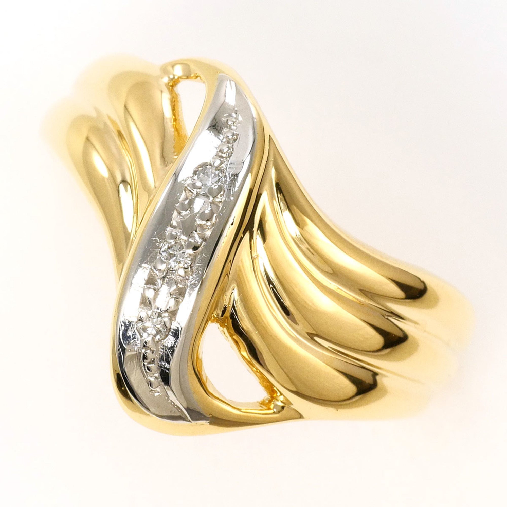 Unbranded Platinum Yellow Gold Yellow Gold (18K) Platinum 900 Band Ring (Pre-Owned)