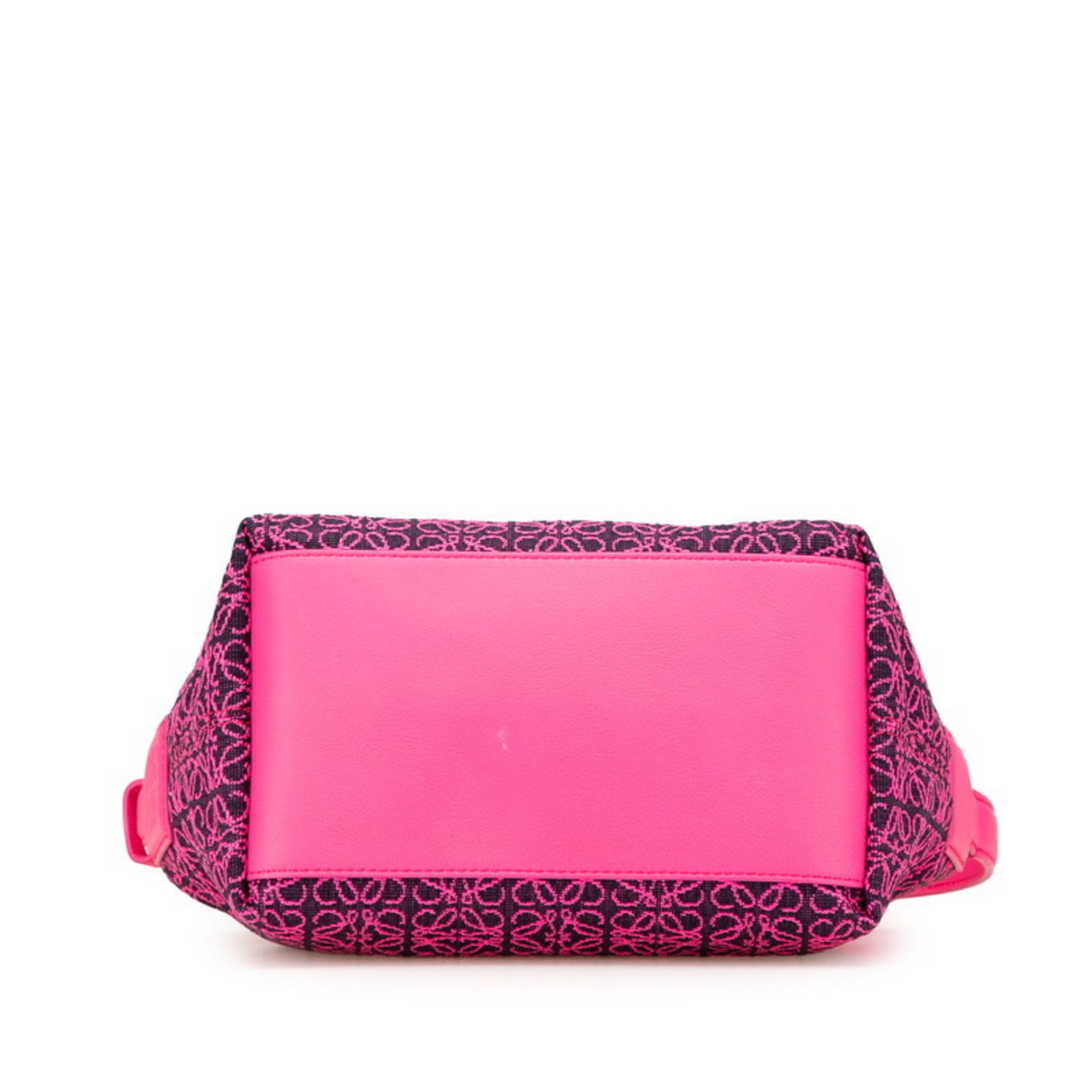 Loewe Pink Leather Jacquard Handbag (Pre-Owned)