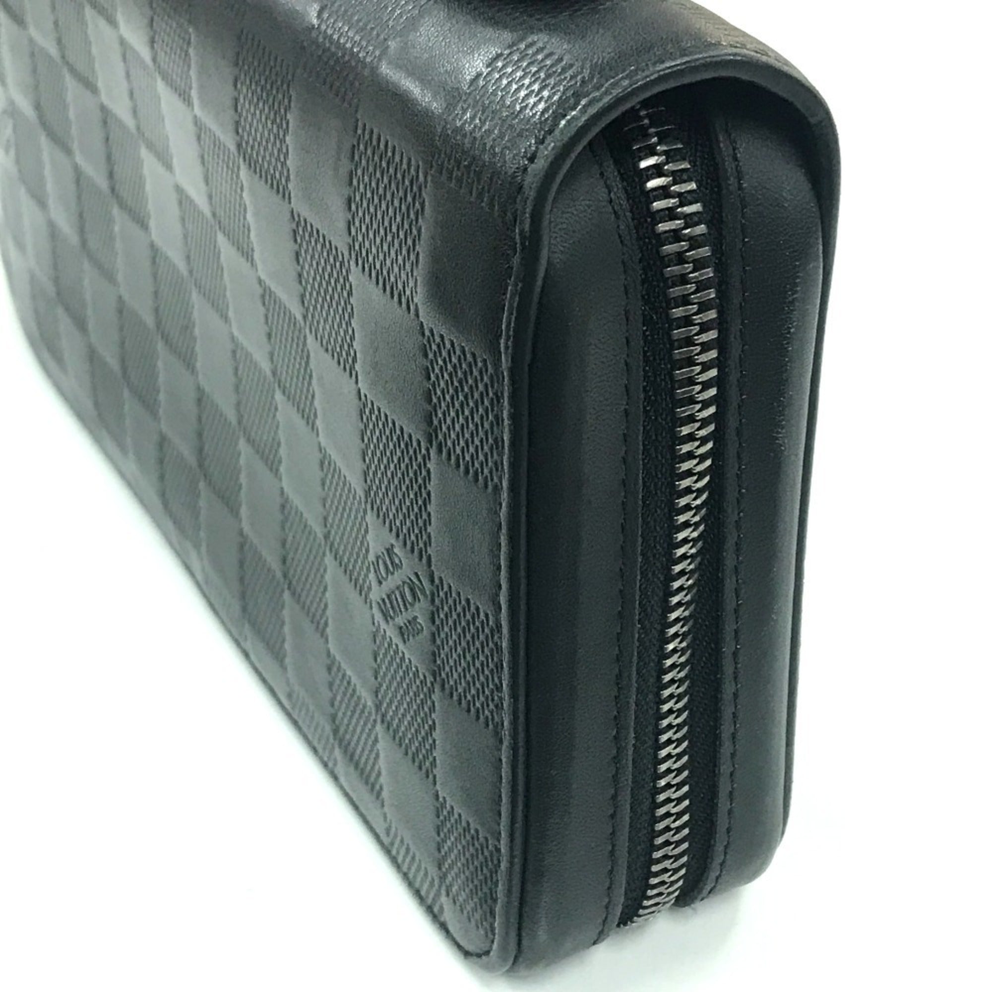 Louis Vuitton Black Noir Damier Infini Leather Coin Purse/Coin Case (Pre-Owned)