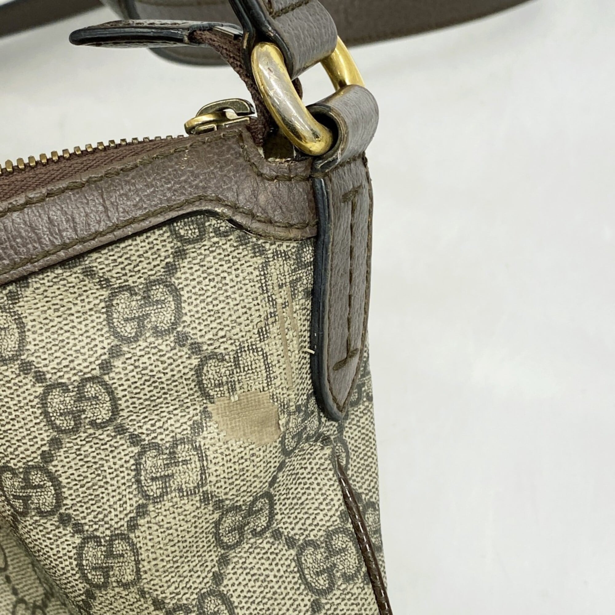 Gucci Brown Pvc Shoulder Bag (Pre-Owned)