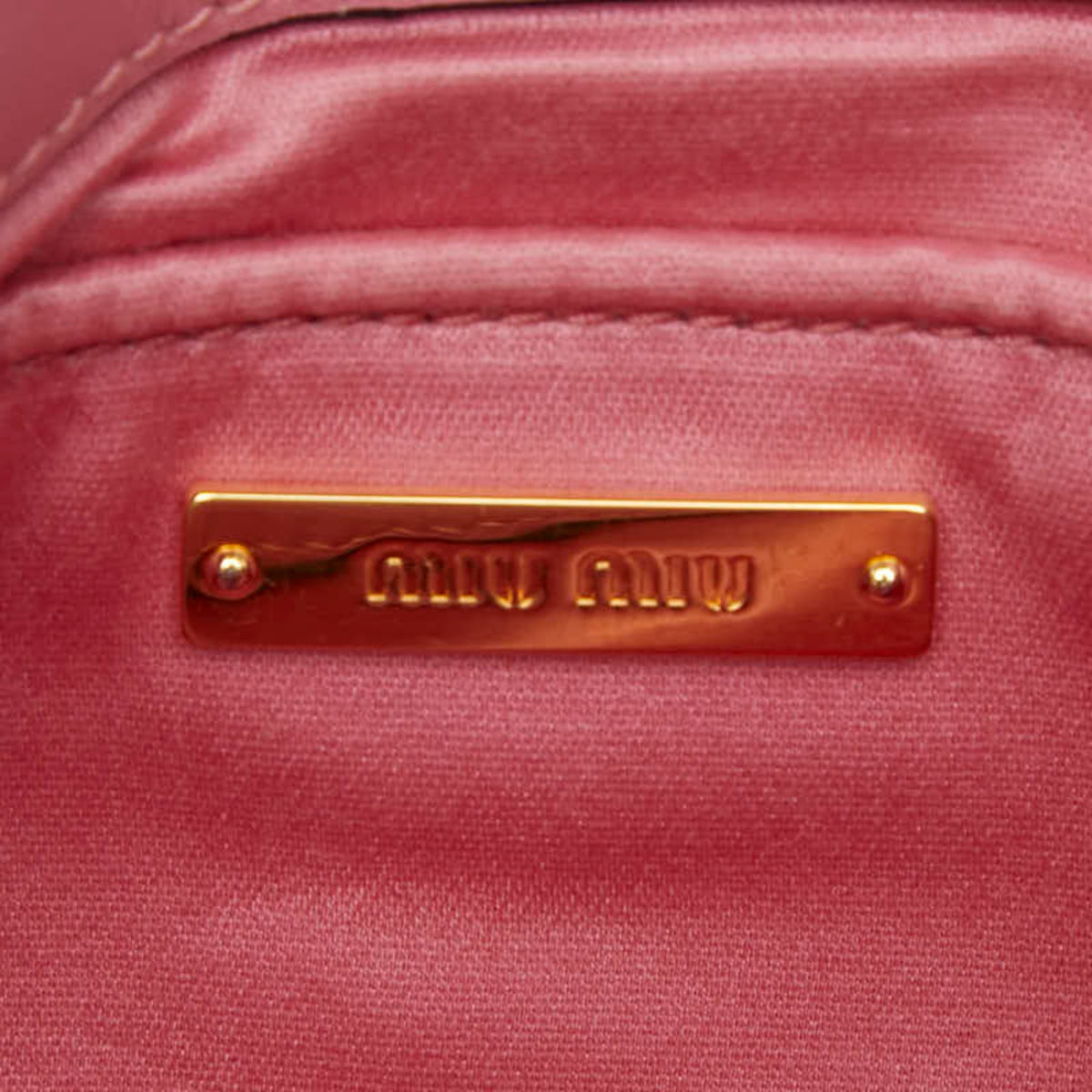 Miu Miu Pink Leather Shoulder Bag (Pre-Owned)