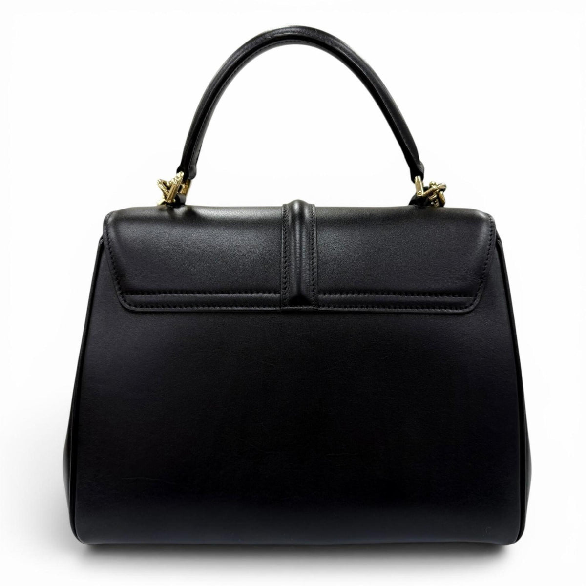 Celine Black Leather Handbag Shoulder Bag (Pre-Owned)
