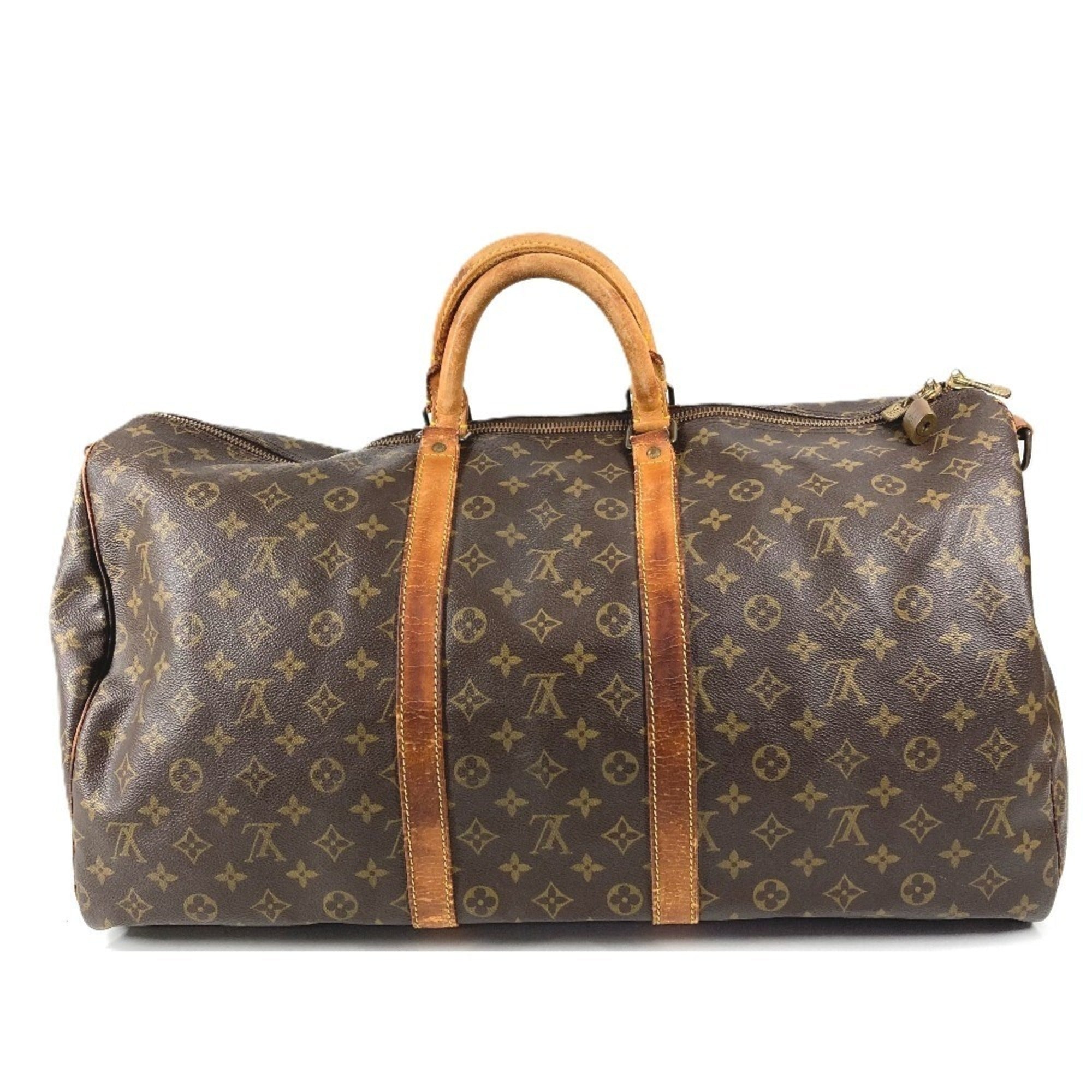 Louis Vuitton Brown Monogram Canvas Boston Bag Handbag (Pre-Owned)
