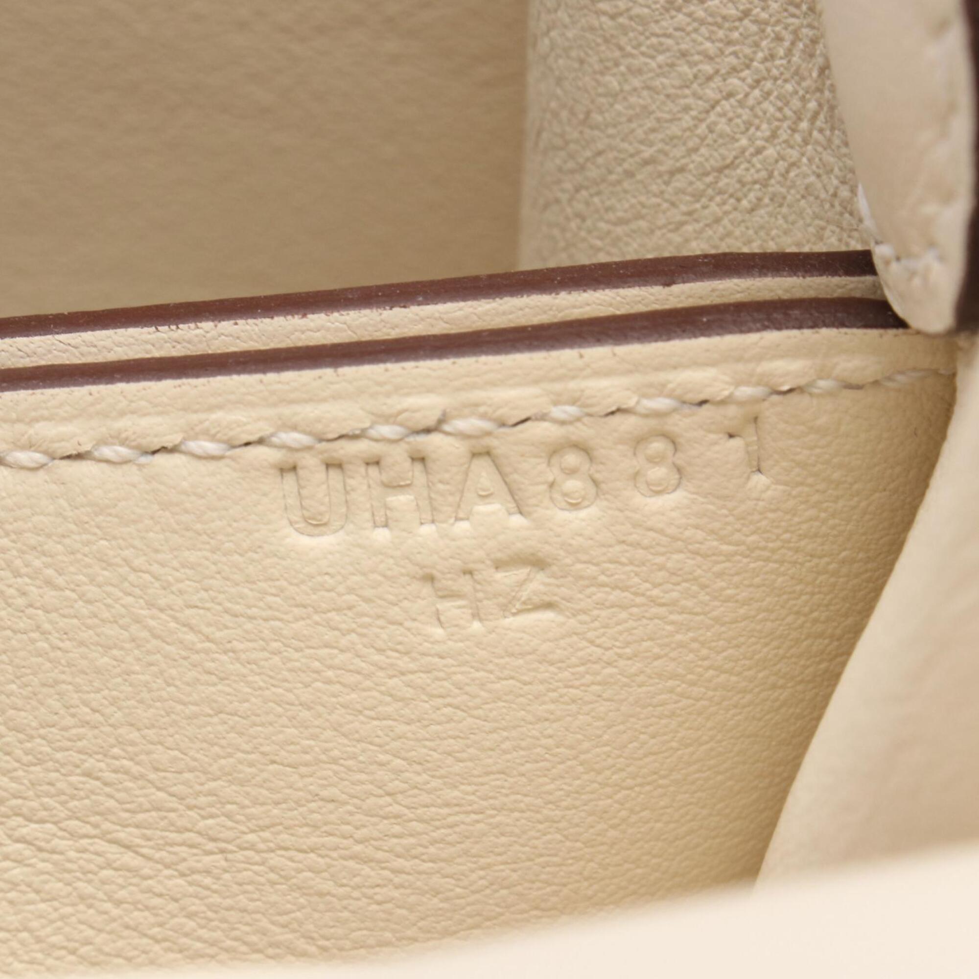Hermes Ivory Swift Leather Leather Handbag Shoulder Bag (Pre-Owned)